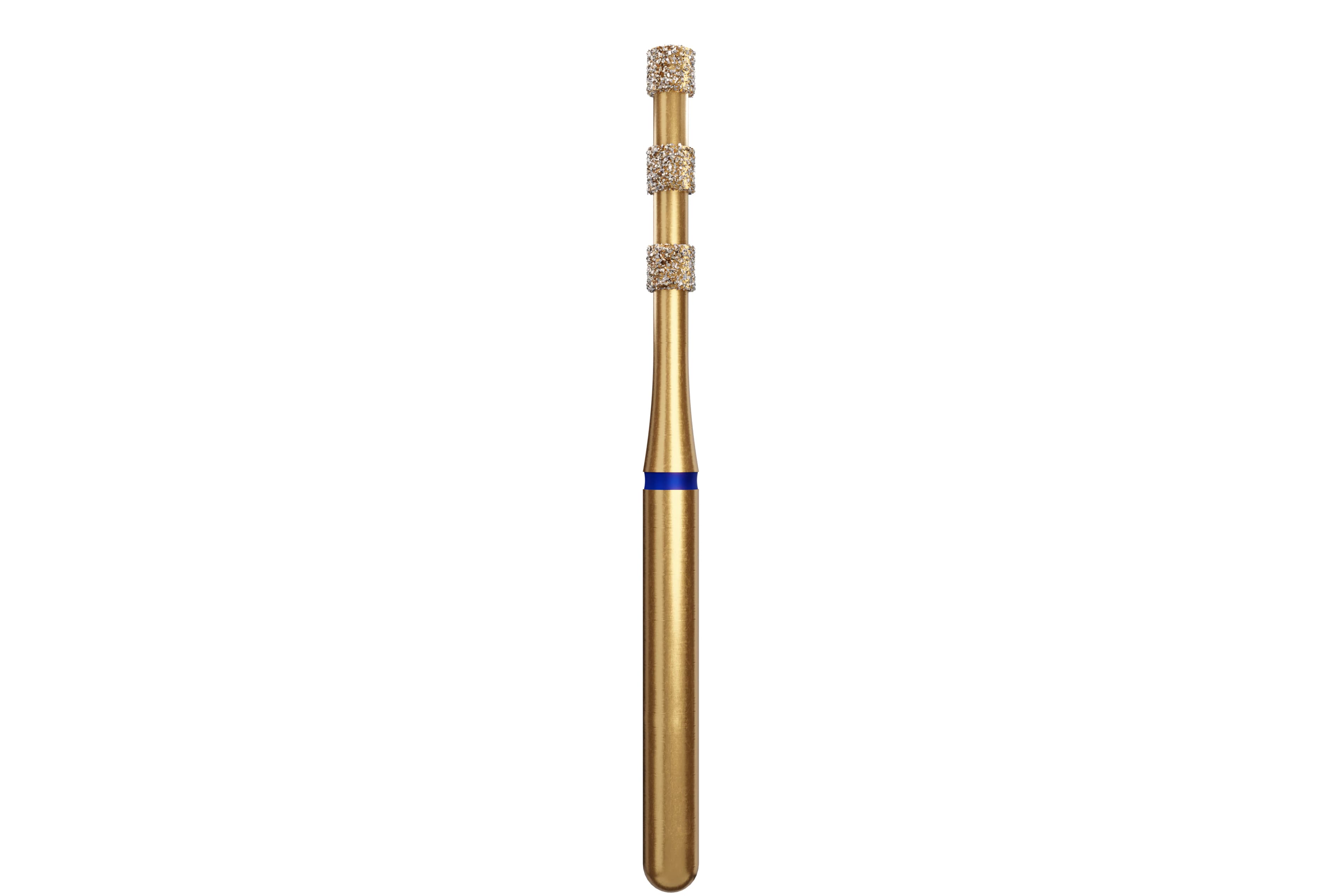 Coltene Alpen Multi-Use Multilayer Diamond Bur, FG, Medium, Blue, Depth Marker #834-016, 1.6 mm Head Diameter, 6.8 mm Head Length, 5/Pkg - Alpen&reg; Diamonds - Medium - #834-016 (6.8) - Image 1