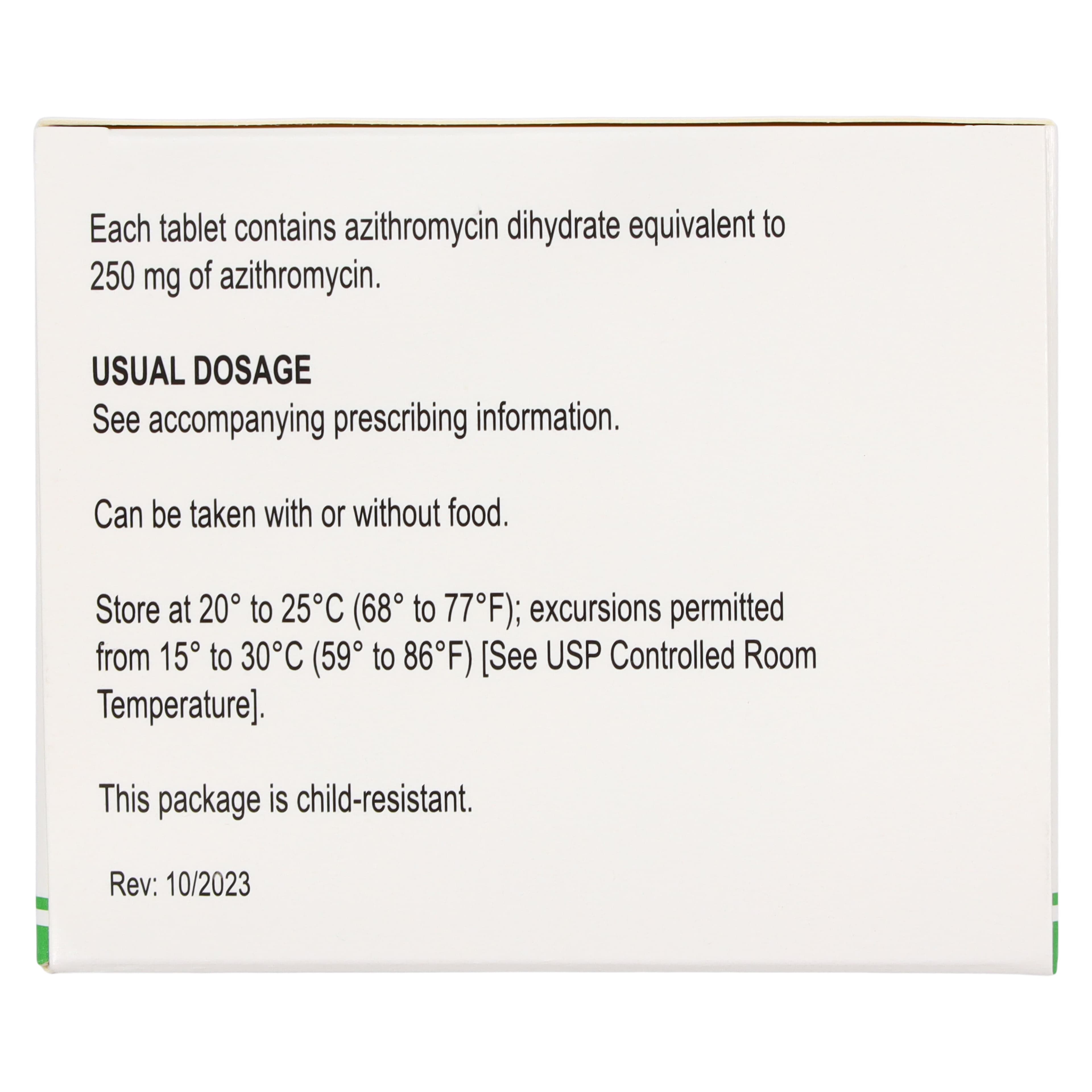 Azithromycin Tablets UD, 250mg, Blister Pack, 3x6/Package, Precision Dose thumbnail 4