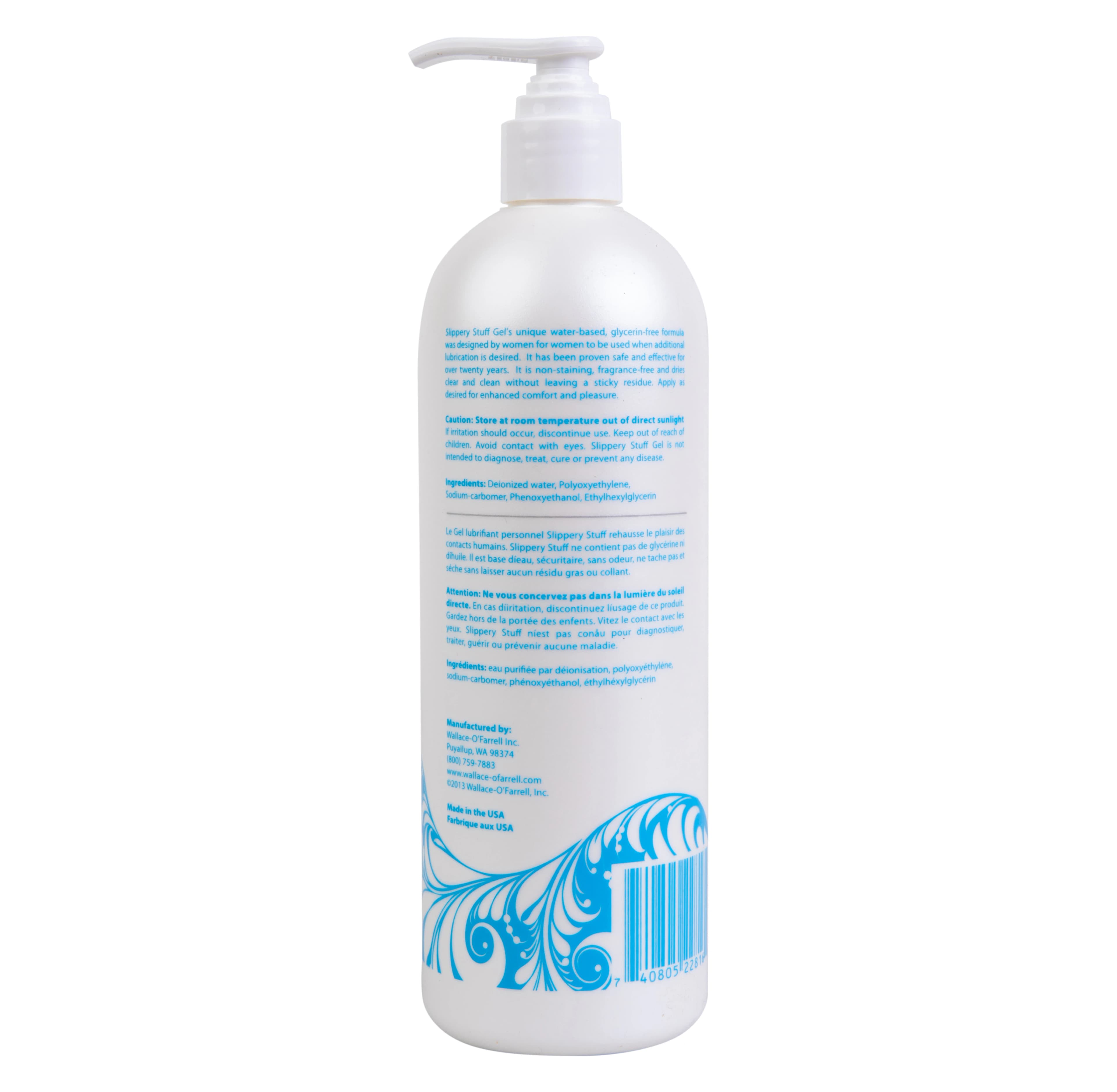 Slippery Stuff Personal Lubricant Gel, Water Based, 16 oz Pump Bottle thumbnail 2