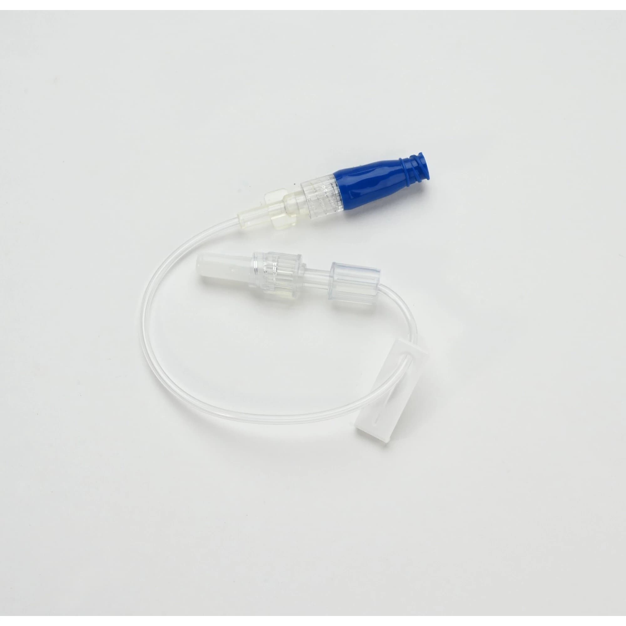 Truecare Biomedix Extension Set IV Mini Bore, 7" Rotating Male Luer, Slide Clamp, Needle Free Valve, 50/Box - Extension Set IV Mini Bore Bnd - Image 1