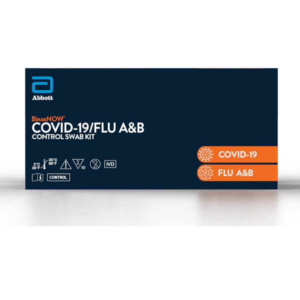 BinaxNOW COVID-19/Flu A&B Positive/Negative Control Kit, 20/Kit - BinaxNOW COVID-19/Flu A&B Cont - Image 1