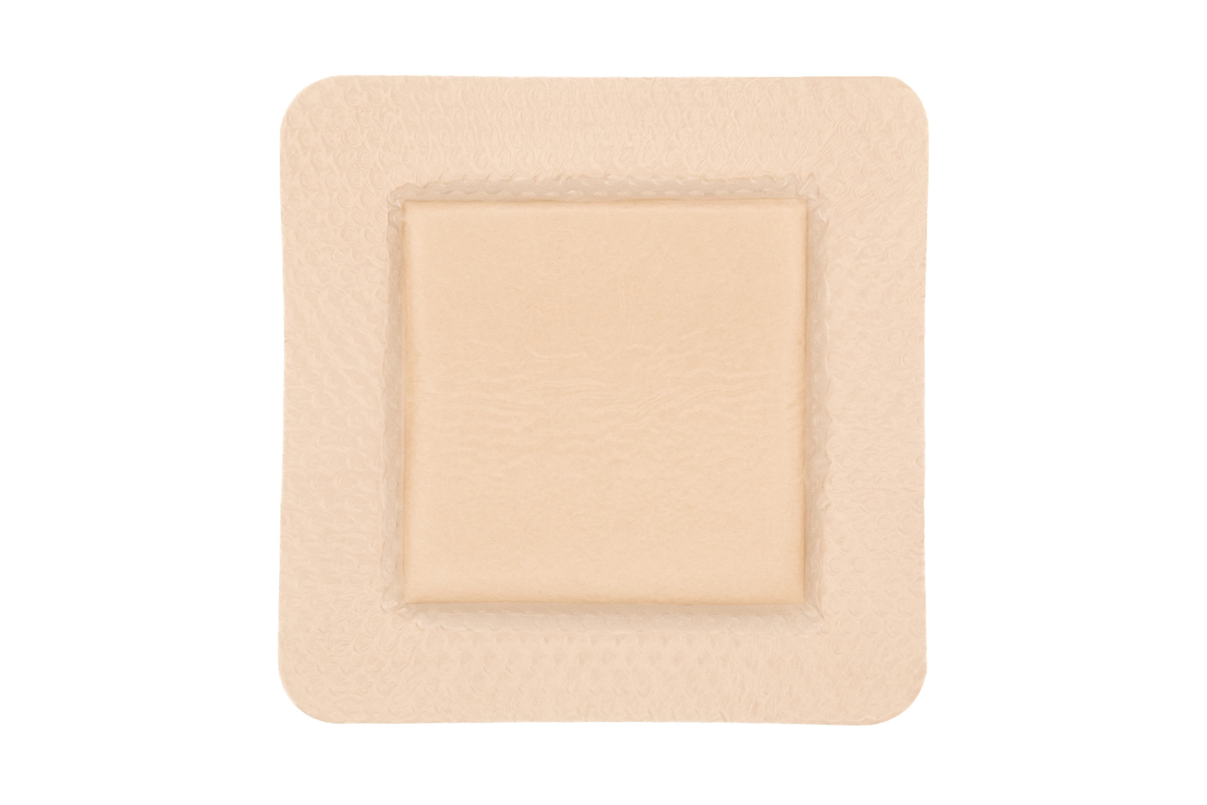 ZeniFOAM Gentle Border Polyurethane Foam/Silicone Dressing, 3x3" Sterile Square, Non-Adherent, Adhesive Border, Tan, Absorbent - ZeniFOAM Gentle Bordr Dressing - Image 1