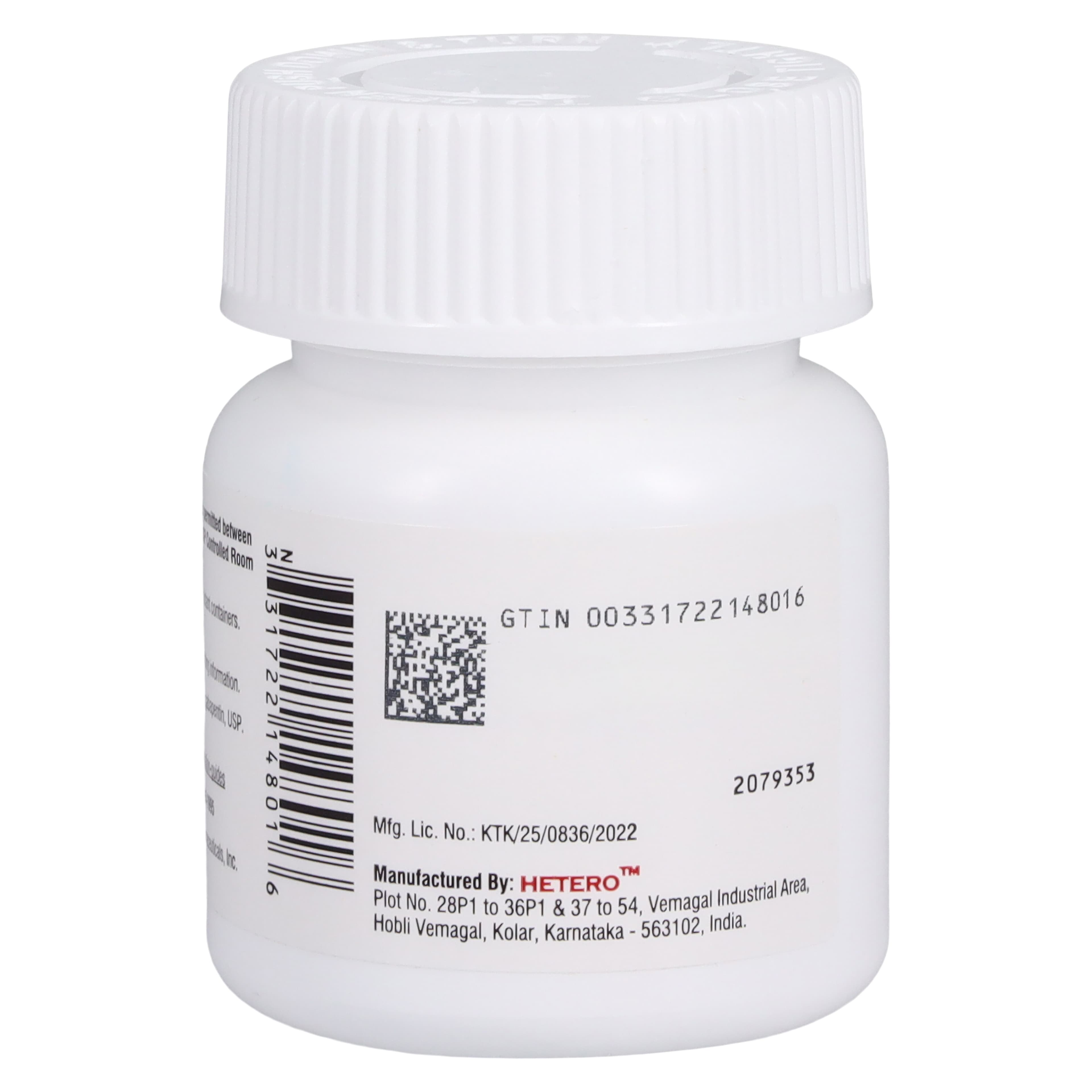 Gabapentin Capsules 100mg, 100 Count Bottle thumbnail 3