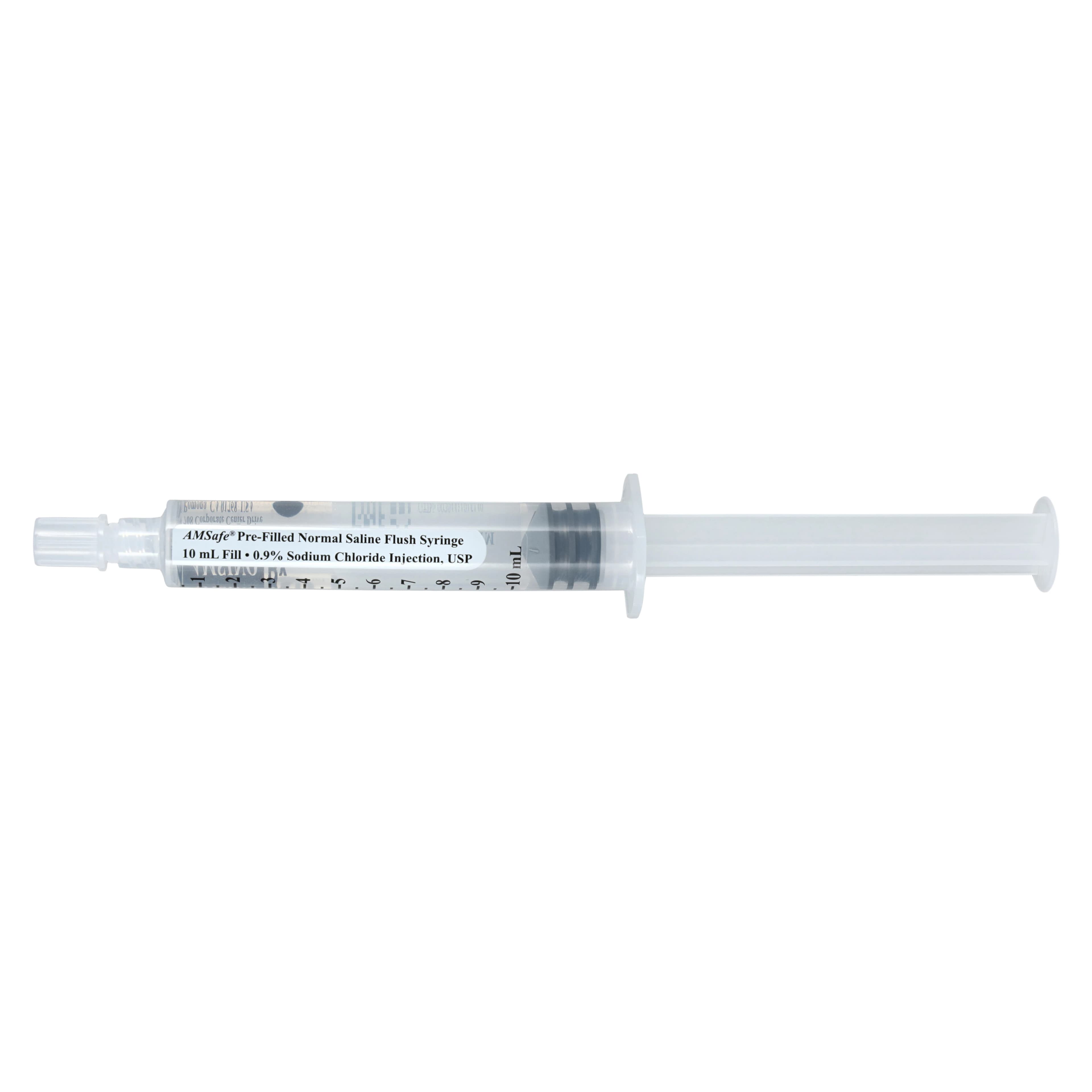 AmSafe Saline Flush Syringe, 0.9% Sodium Chloride Injection, Prefilled, 10mL, 30/Box thumbnail 3