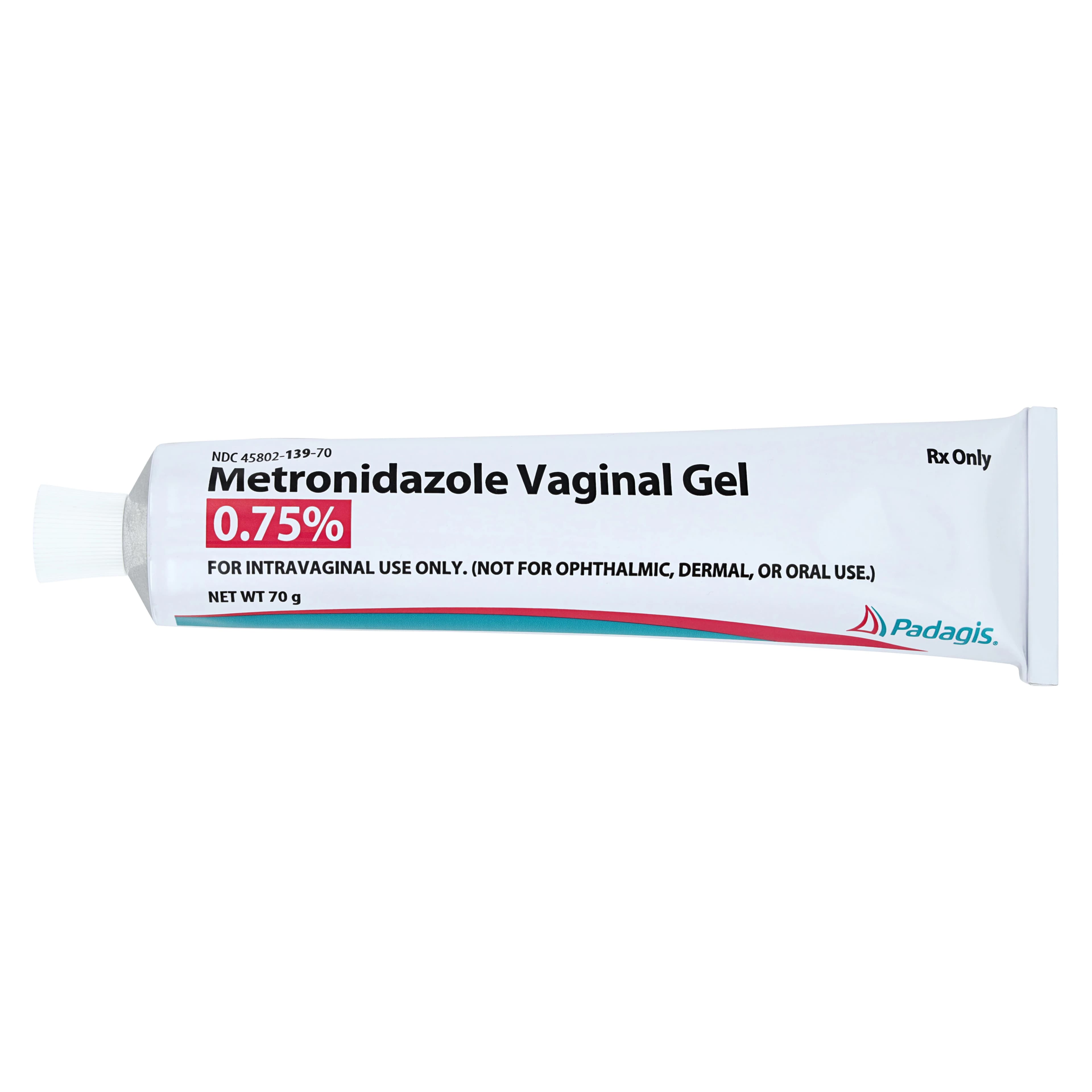 Metronidazole Vaginal Gel 0.75%, 70g Tube, Each thumbnail 2