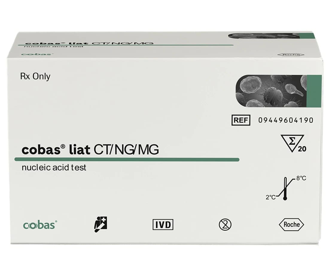 cobas liat CT/NG/MG Test Kit, CLIA Waived, 20 Tests/Box - Liat CT/NG/MG Assay Kit - Image 1
