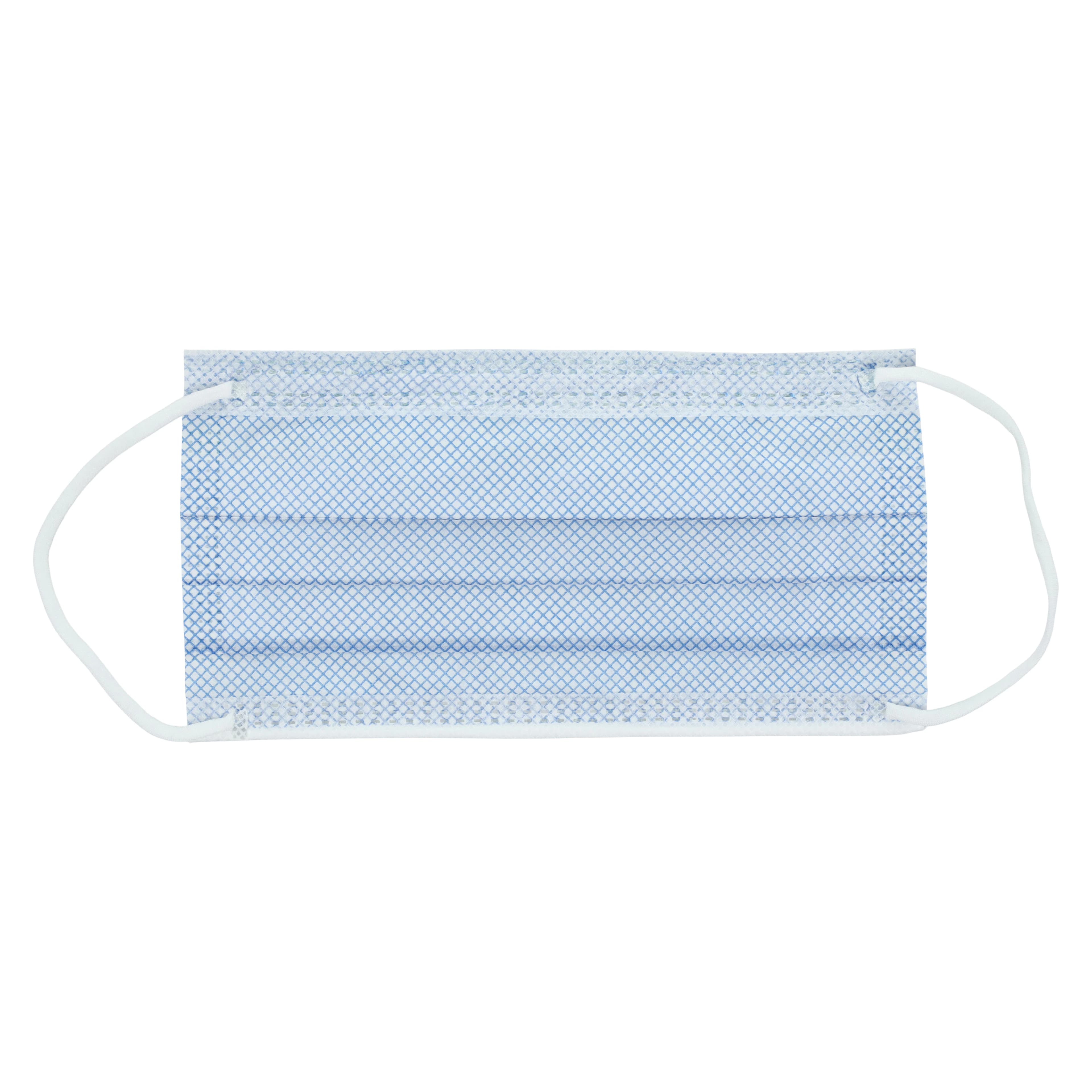 Aspen Surgical FluidGard Procedure Earloops Mask, Anti-Fog, ASTM Level 3, Blue Diamond, Latex-Free, 50/Box thumbnail 4