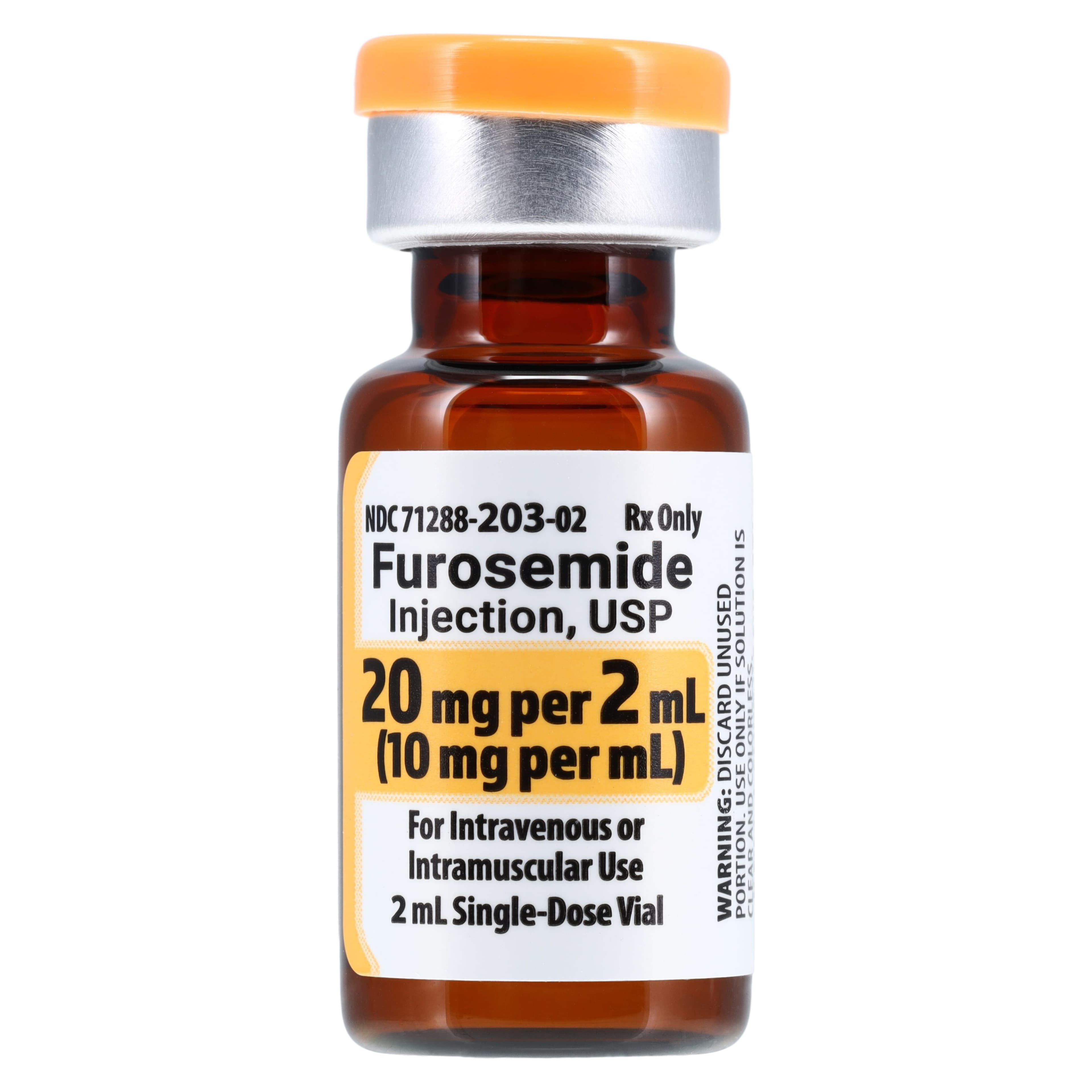 Furosemide Injection SDV 10mg/mL, 2mL Single Dose Vial, 25/Package thumbnail 2