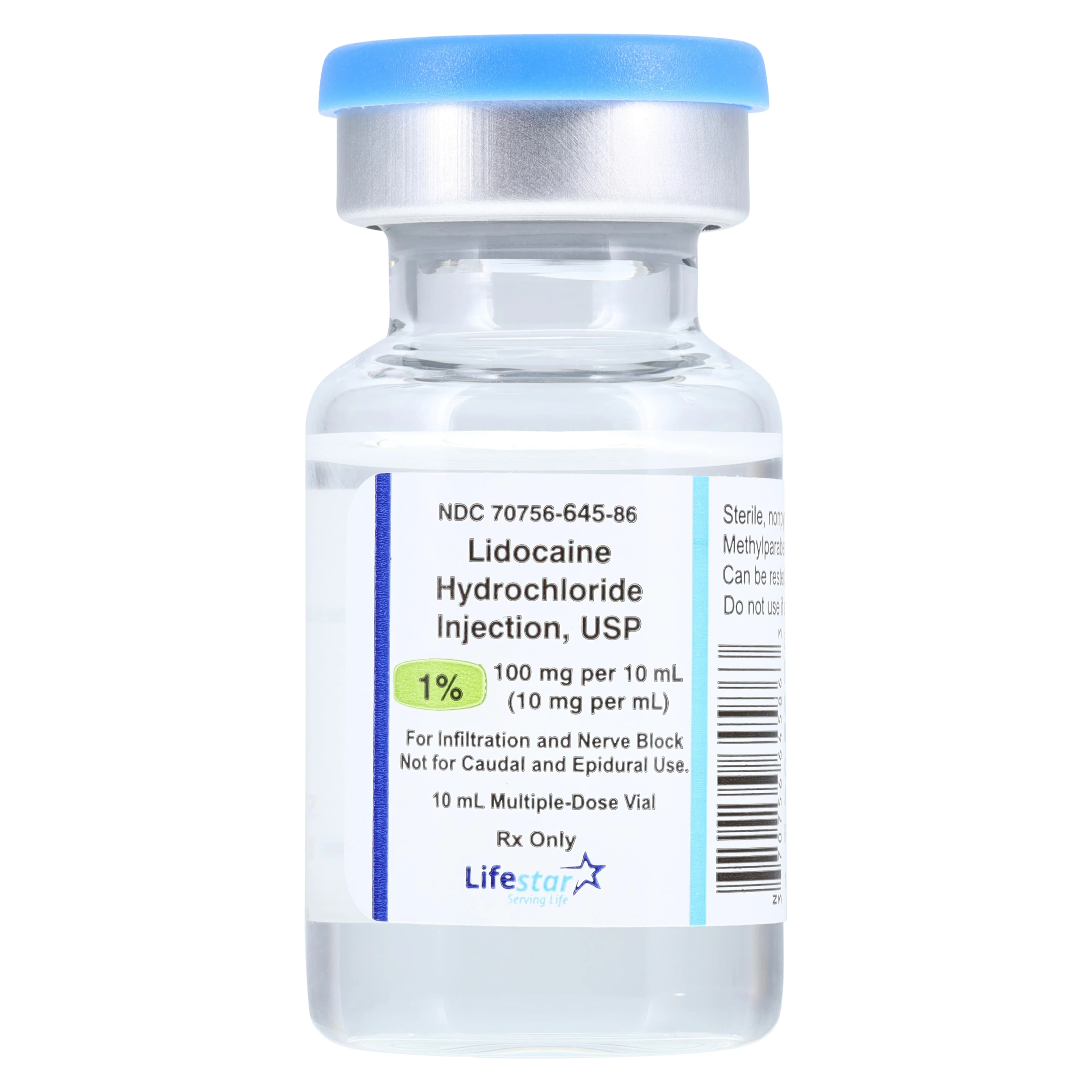 Lidocaine HCl Injection 1% MDV 10mL, 25/Package thumbnail 2