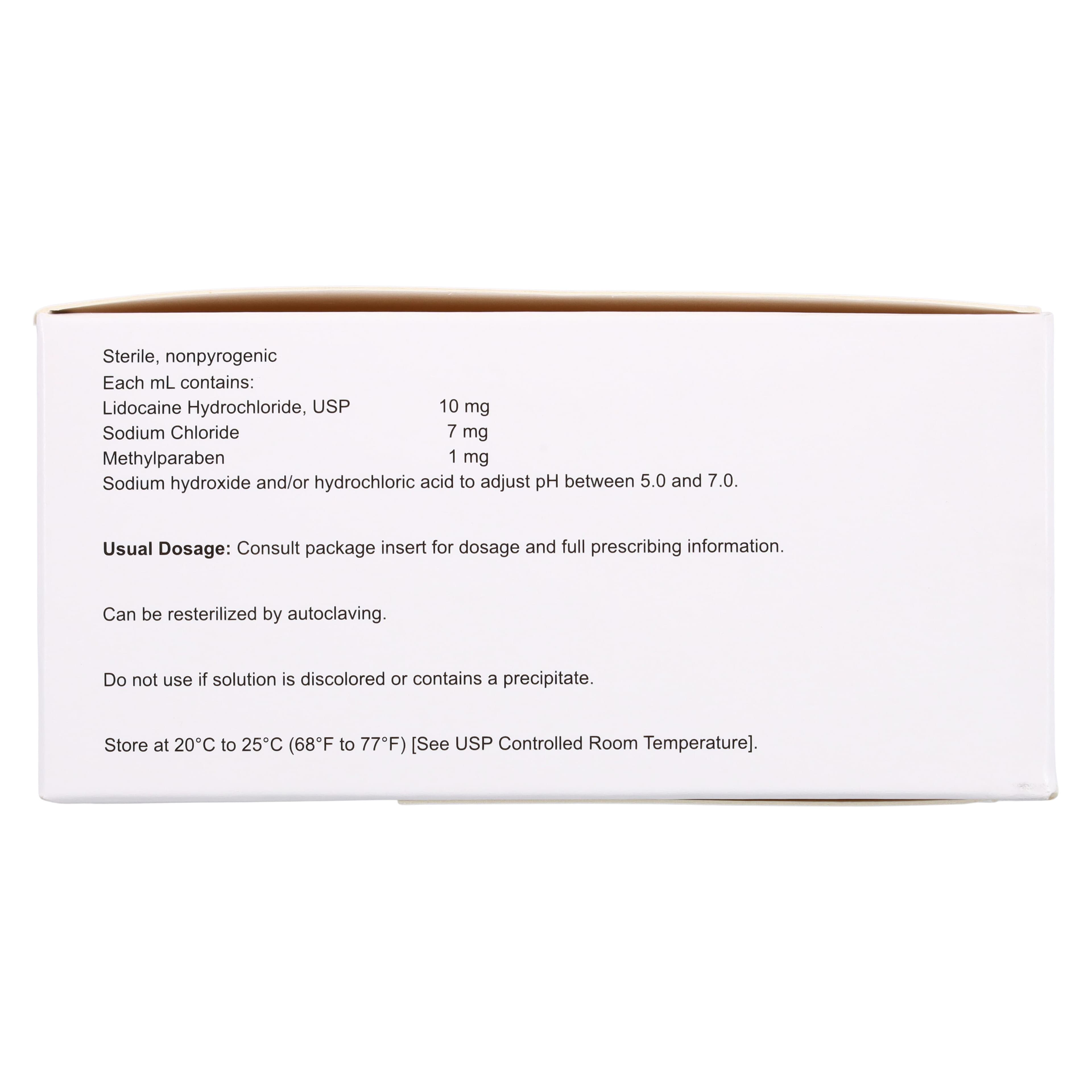 Lidocaine HCl Injection 1% MDV 10mL, 25/Package thumbnail 5