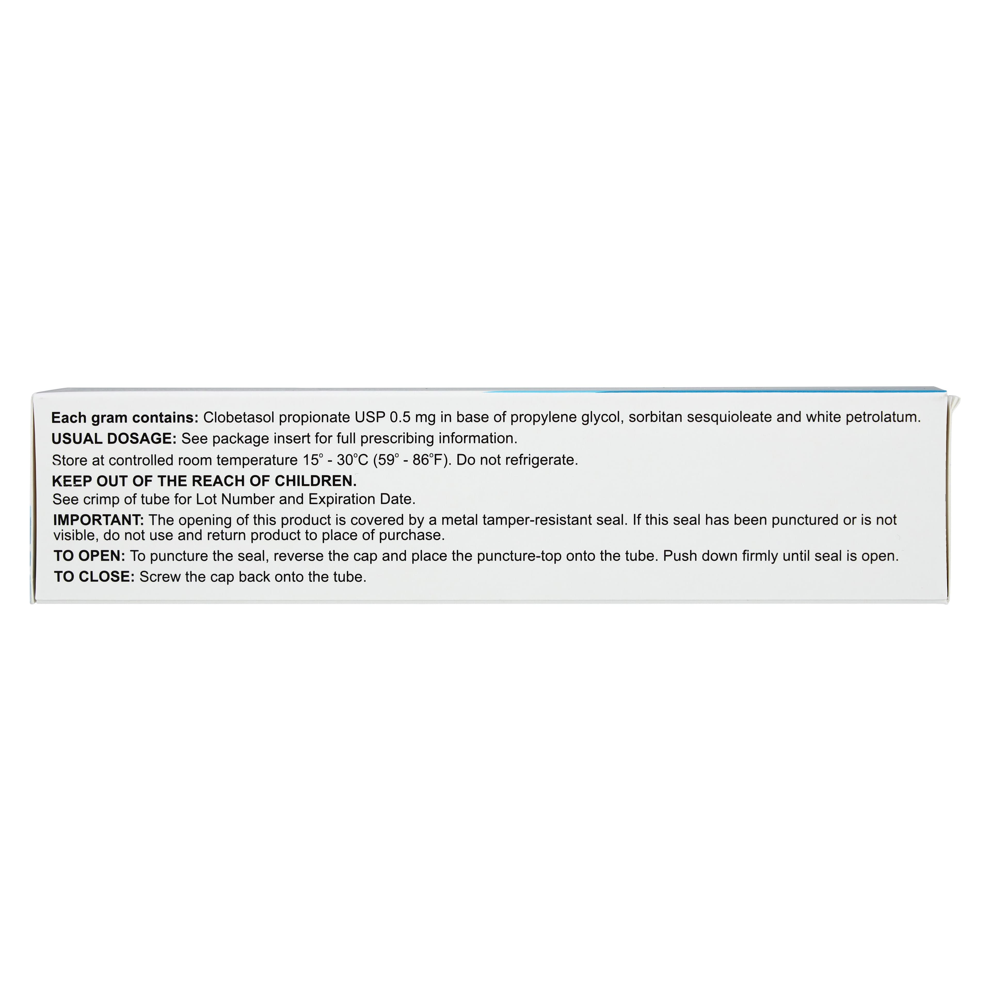 Clobetasol Propionate Ointment 0.05%, 60g Tube (Encube Ethicals Inc) thumbnail 5