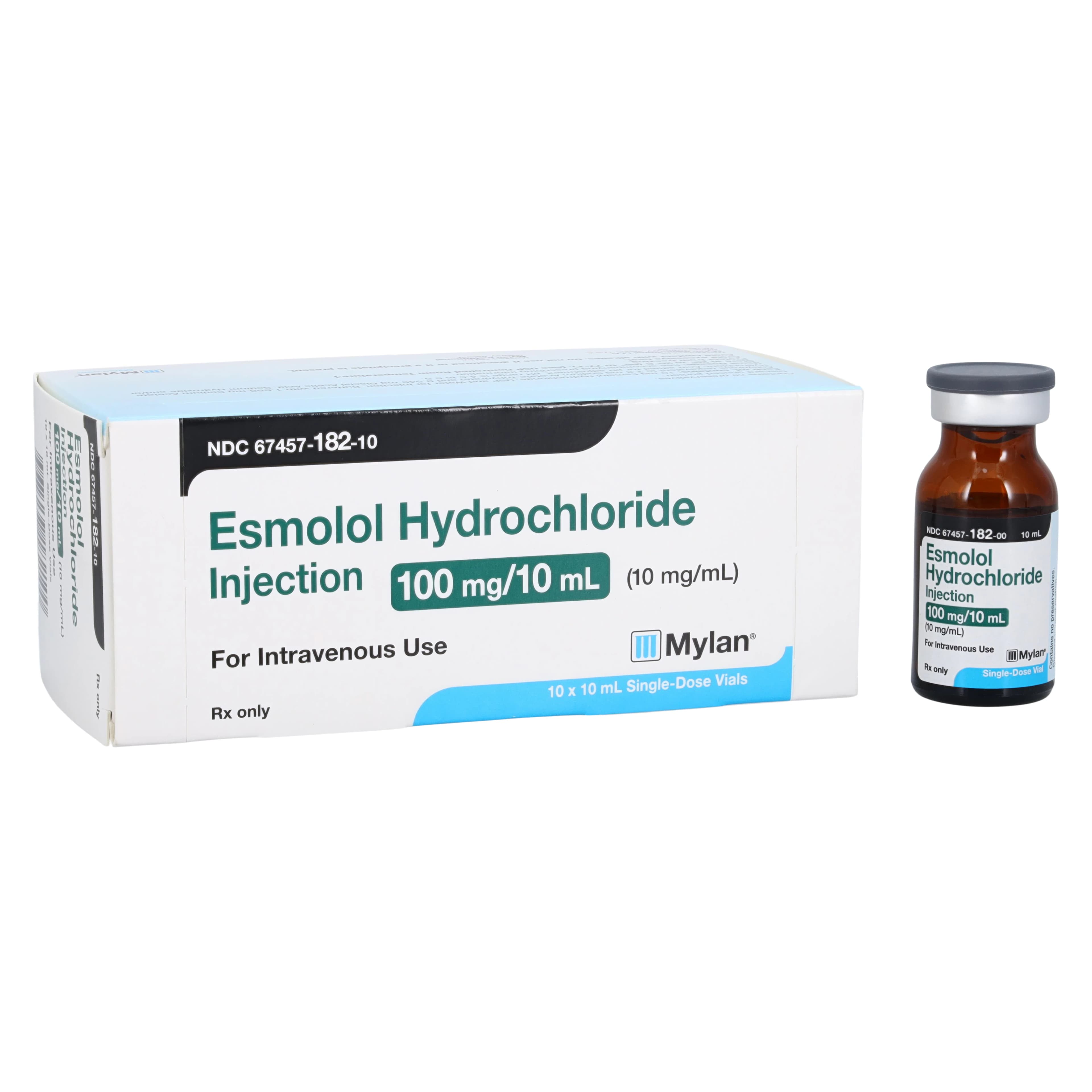 Esmolol HCl Injection, 10mg/mL, Single Dose Vial (SDV), 10mL, 10/Package - Esmolol HCl Inj SDV 10mL - Image 1