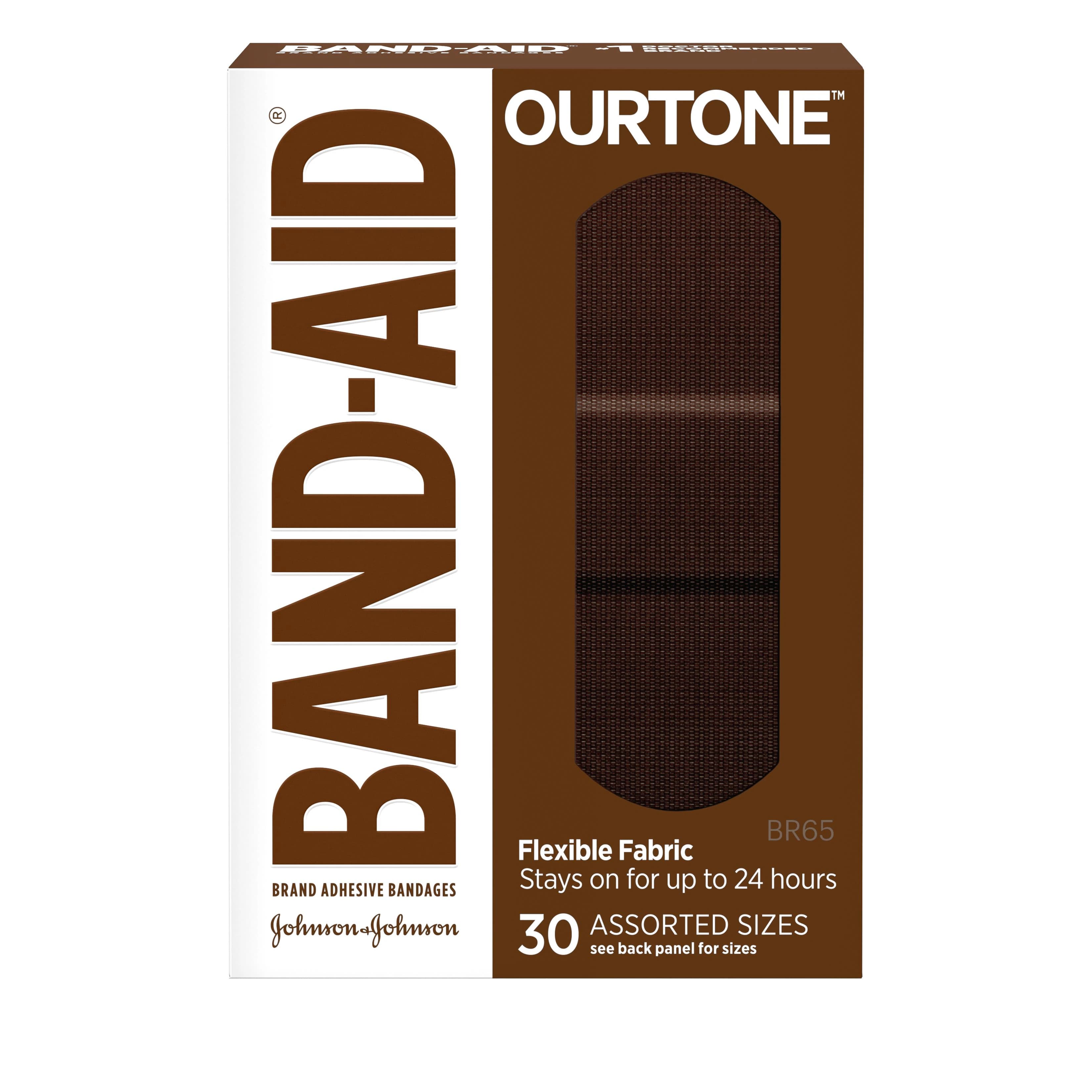 Band-Aid OurTone Fabric Adhesive Bandages, Assorted Shades, Sterile, 30/Box, BR65 - Band-Aid OurTone Fabric BR65 - Image 1