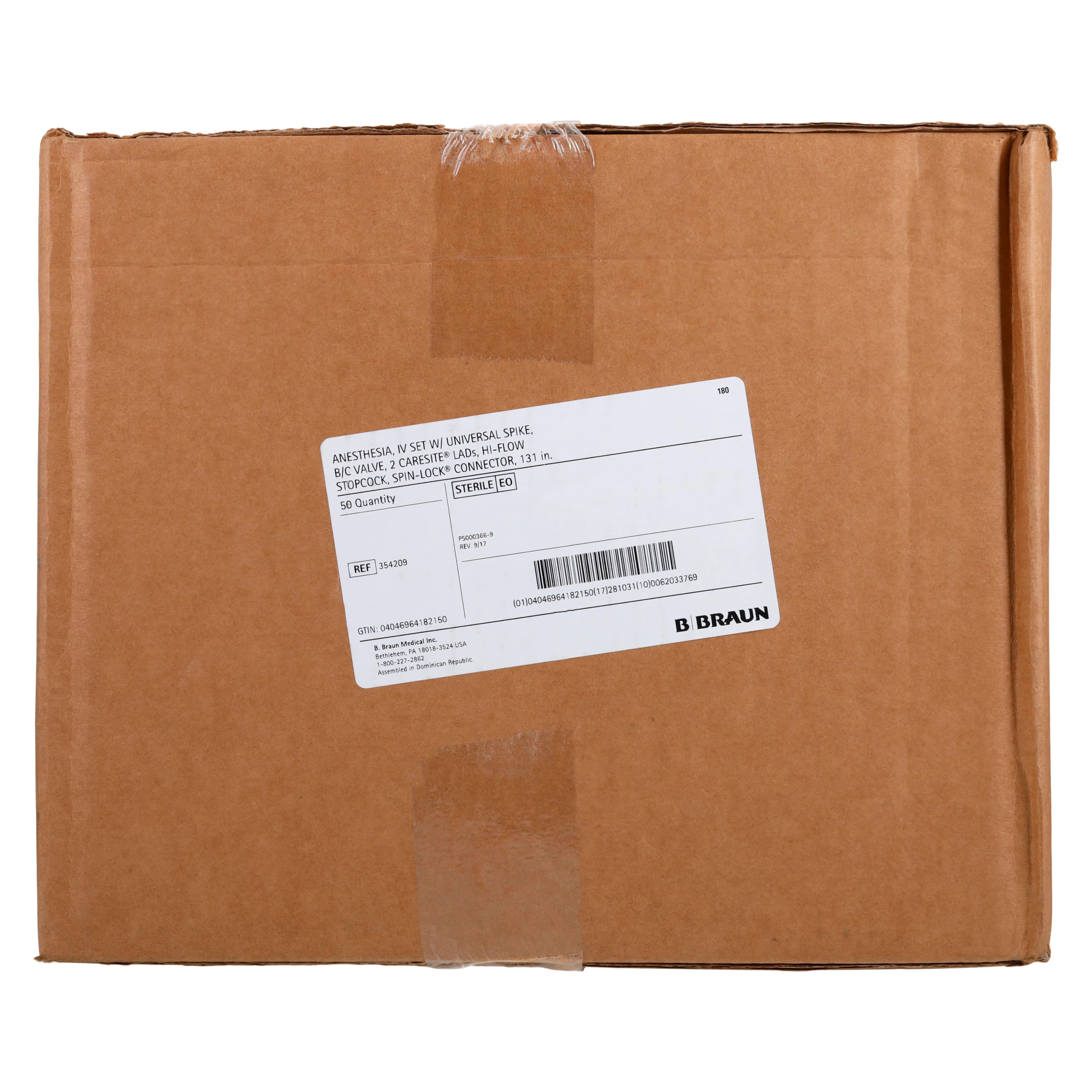B. Braun Anesthesia IV Set with 2 Injection Sites, Sterile, Latex-Free, 50/Case thumbnail 2