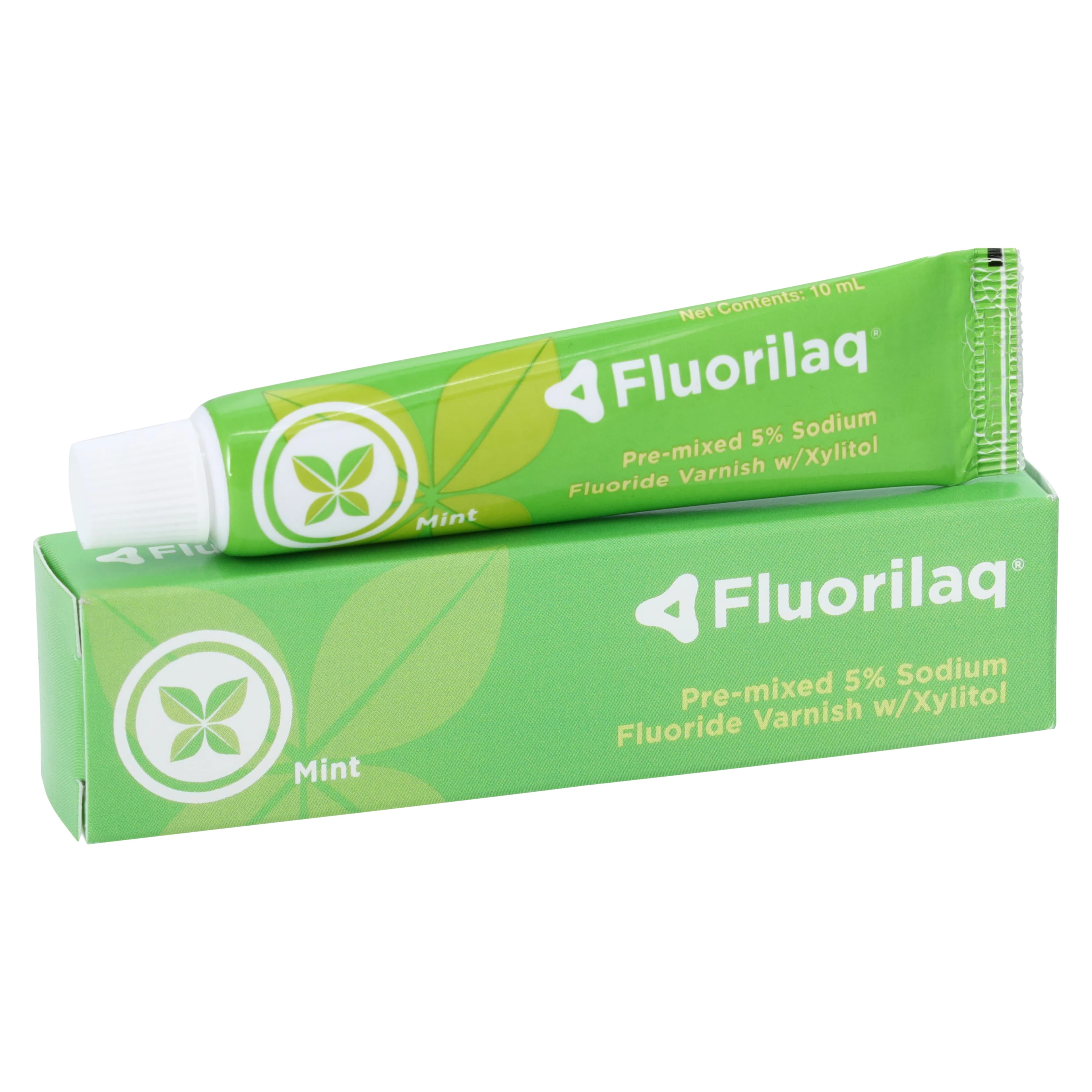 Fluorilaq 5% Sodium Fluoride Varnish, Fresh Mint, 10ml Tube, 10-406 - Fluorilaq 5% NaF Varnish Fresh Mint 10ml - Image 1
