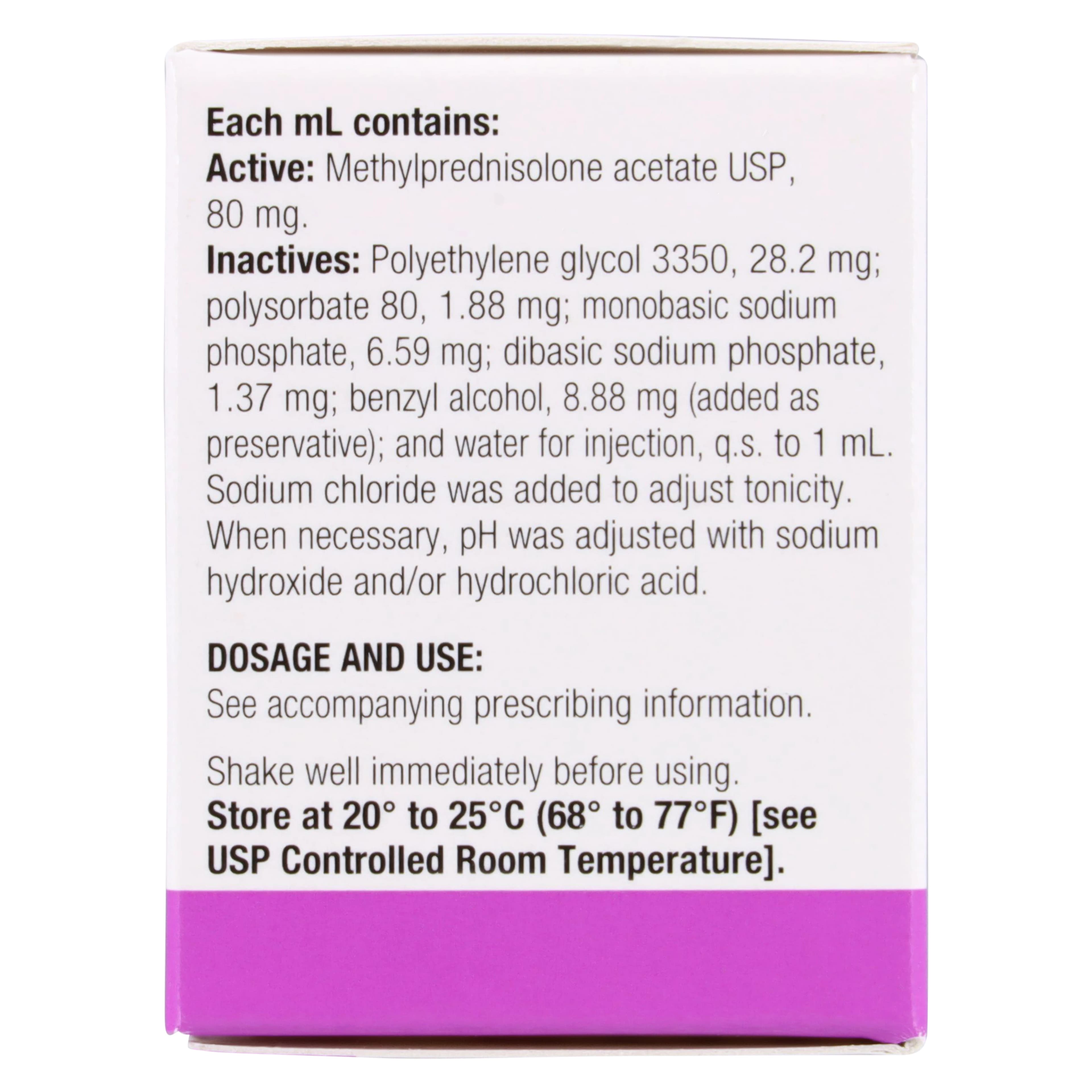 Methylprednisolone Acetate Injection 80mg/mL MDV 5mL, Amneal thumbnail 4