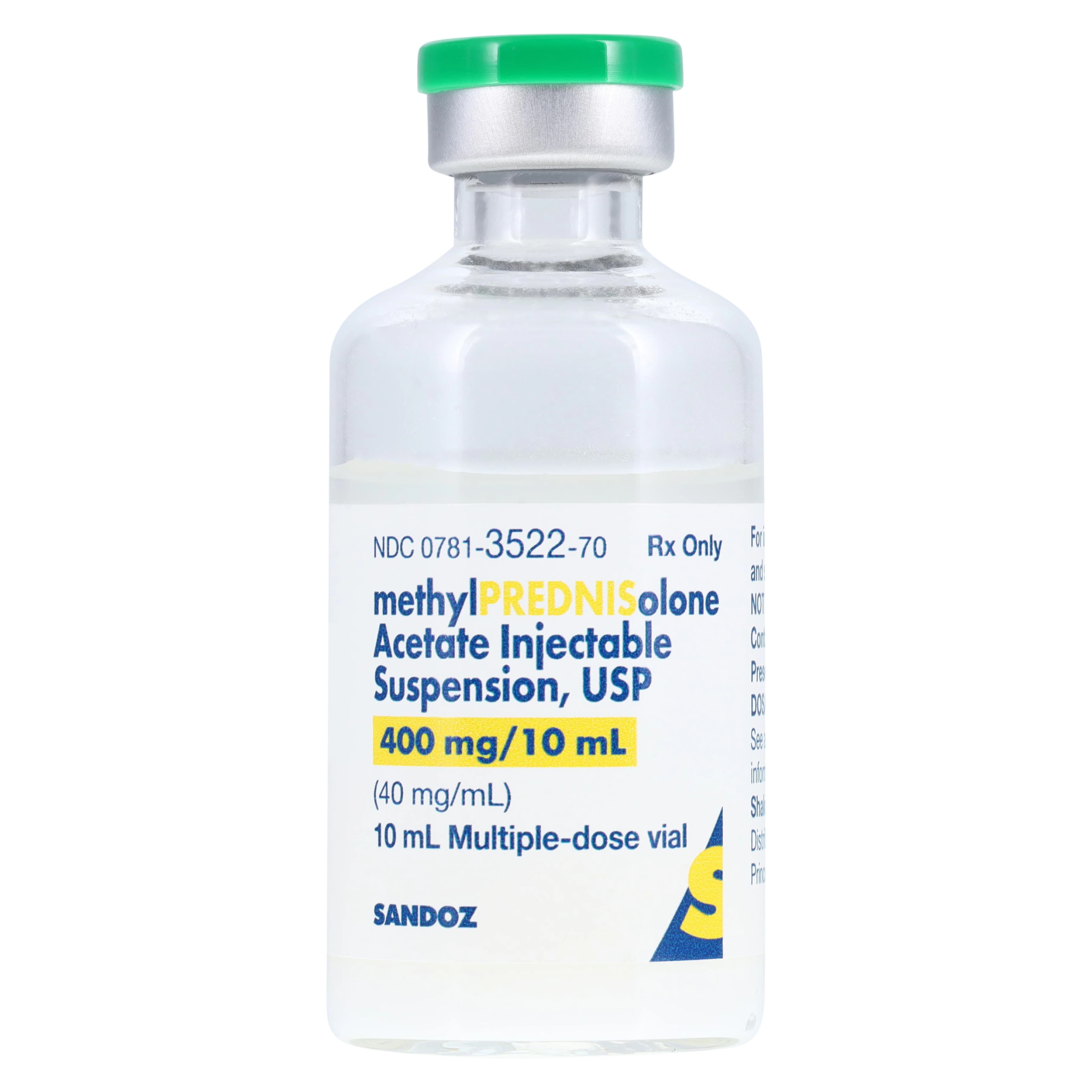 Methylprednisolone Acetate Injection 40mg/mL MDV 10mL, Sandoz thumbnail 5