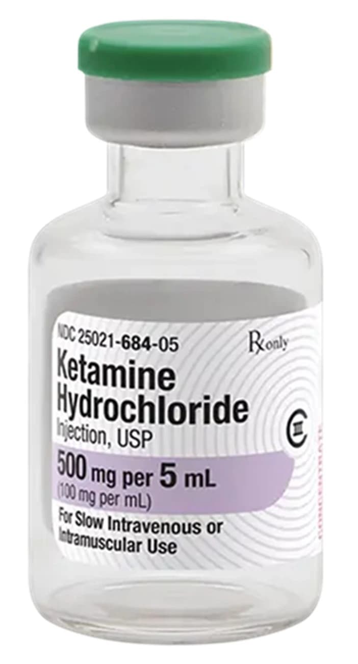 Ketamine HCl Injection, 100mg/mL, Multi-Dose Vial, 5mL, 10/Package, Sagent Pharmaceuticals - Ketamine HCl Inj MDV 5mL - Image 1