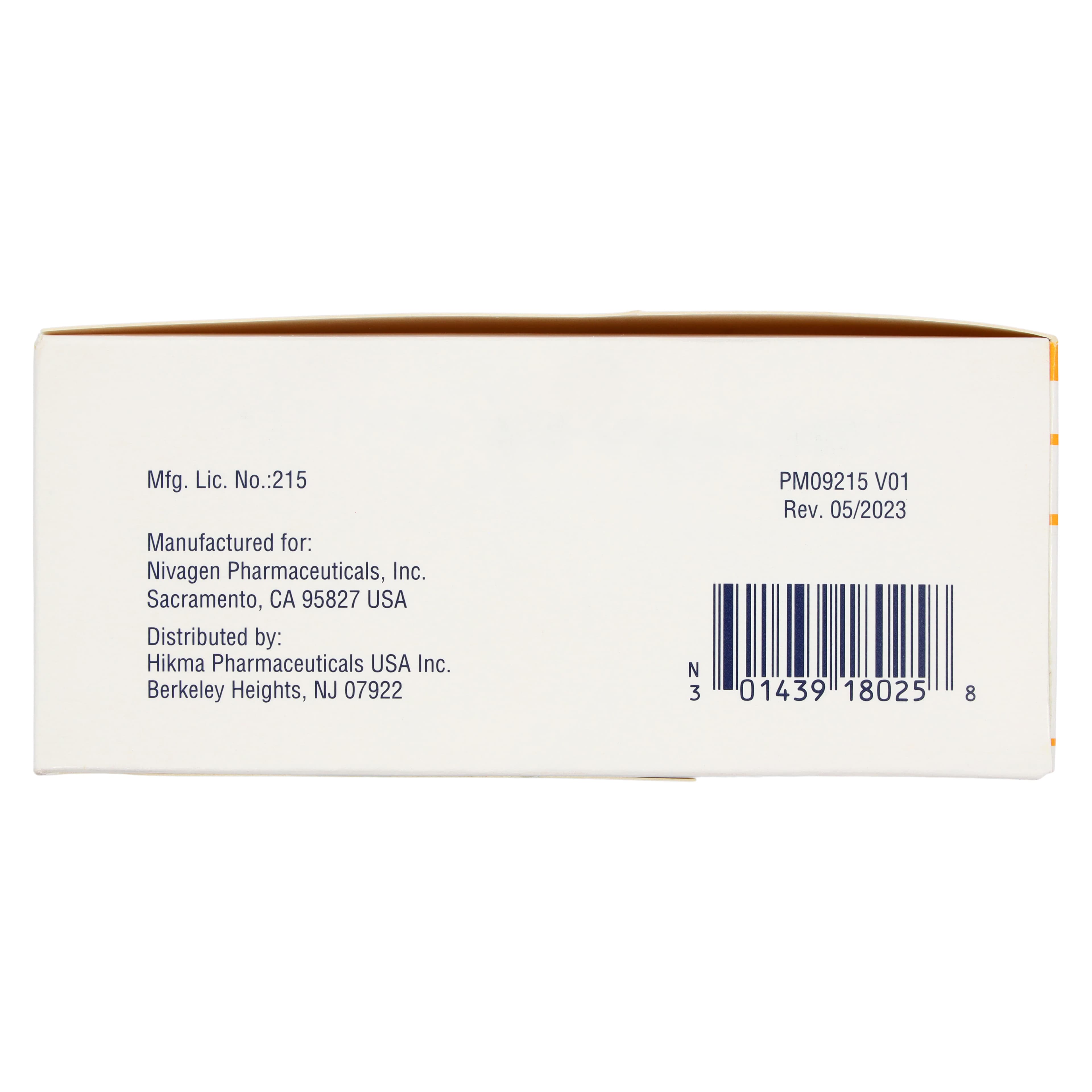 Calcium Gluconate Injection, 100mg/mL, SDV, 10mL, 25/Package, Hikma Pharmaceuticals thumbnail 6
