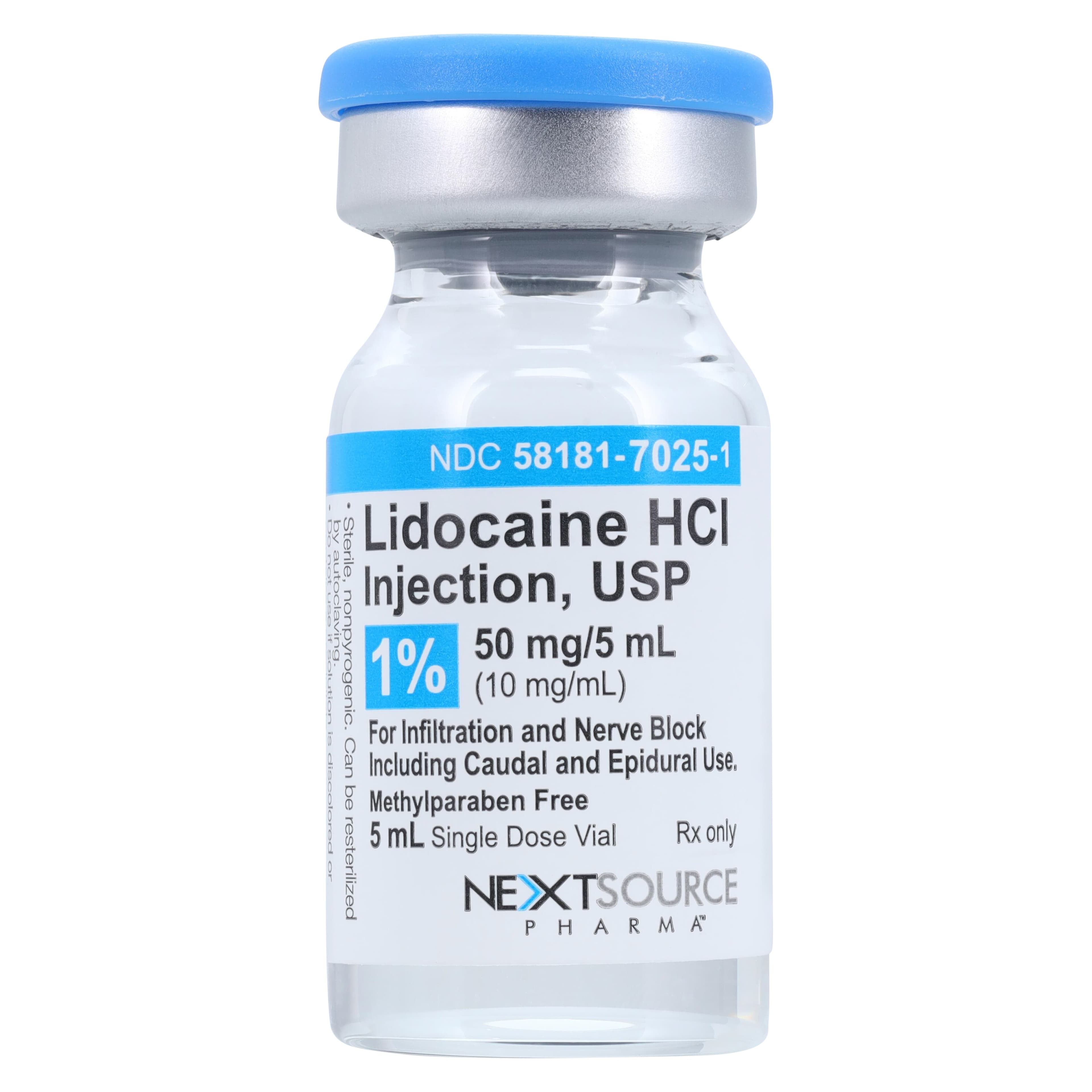 Lidocaine HCl Injection 1% SDV 5mL (25/Package) thumbnail 2