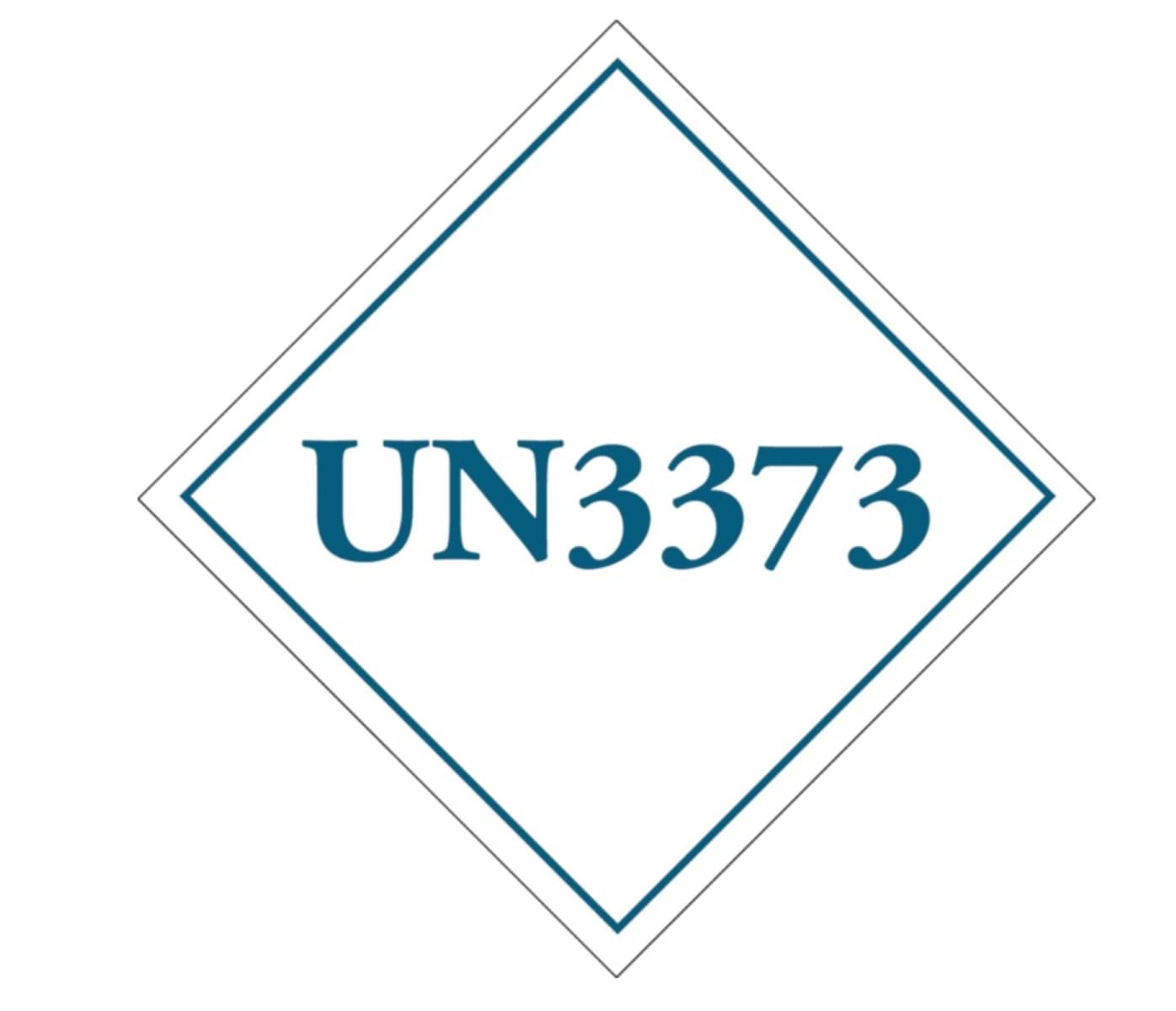 Marketlab Transport Label UN3373, Blue/White, 2.25 x 2.25", Paper, 250/Package - Label Transport UN3373 - Image 1