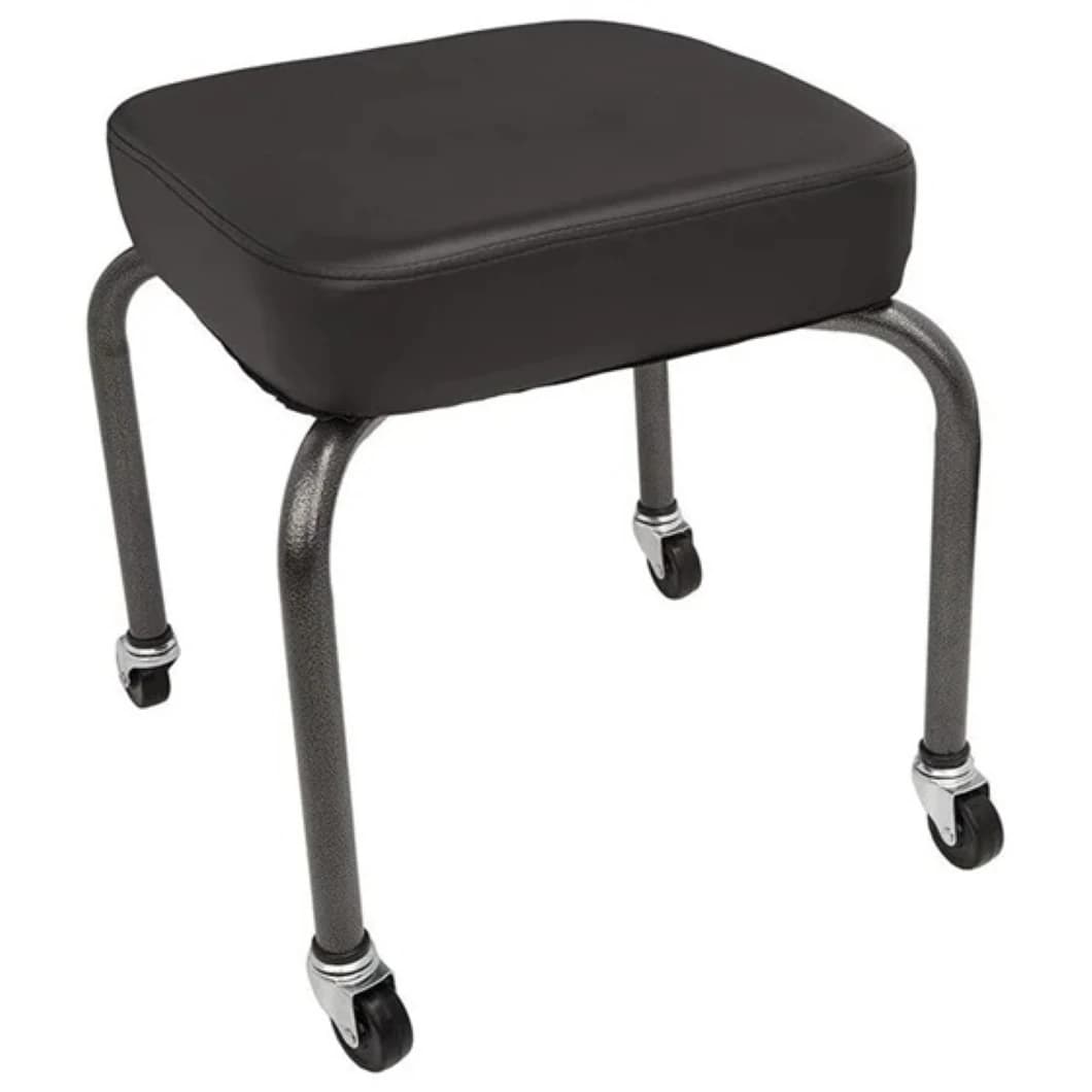 Therapy Stool, Square, Black - Stool Therapy Square Black - Image 1