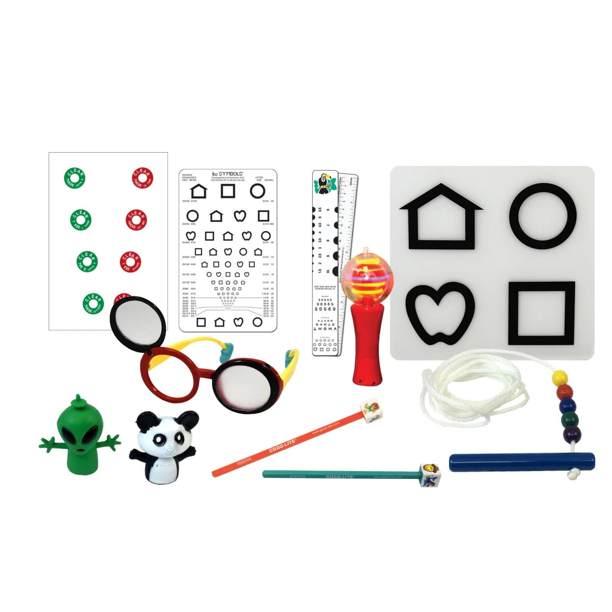 Good-Lite COVD Pediatric Vision Testing Kit with LEA Symbols - Kit COVD Pedtrc w/LEA Symbols - Image 1