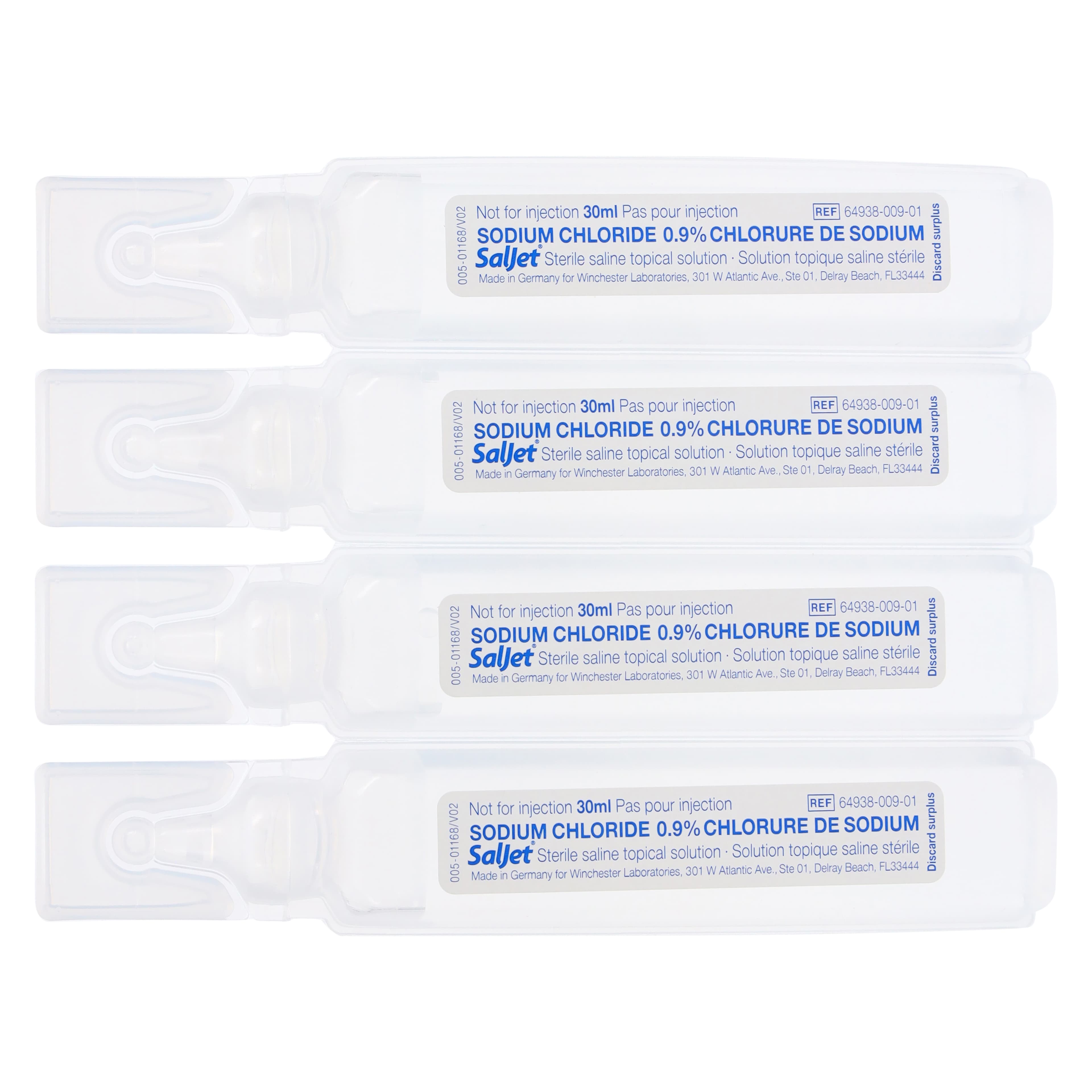 Saljet Irrigation Solution, 0.9% Sodium Chloride, 30 mL Single-Dose Plastic Vial, Sterile, DEHP-Free, Snap-Off Top, 20/Box thumbnail 2