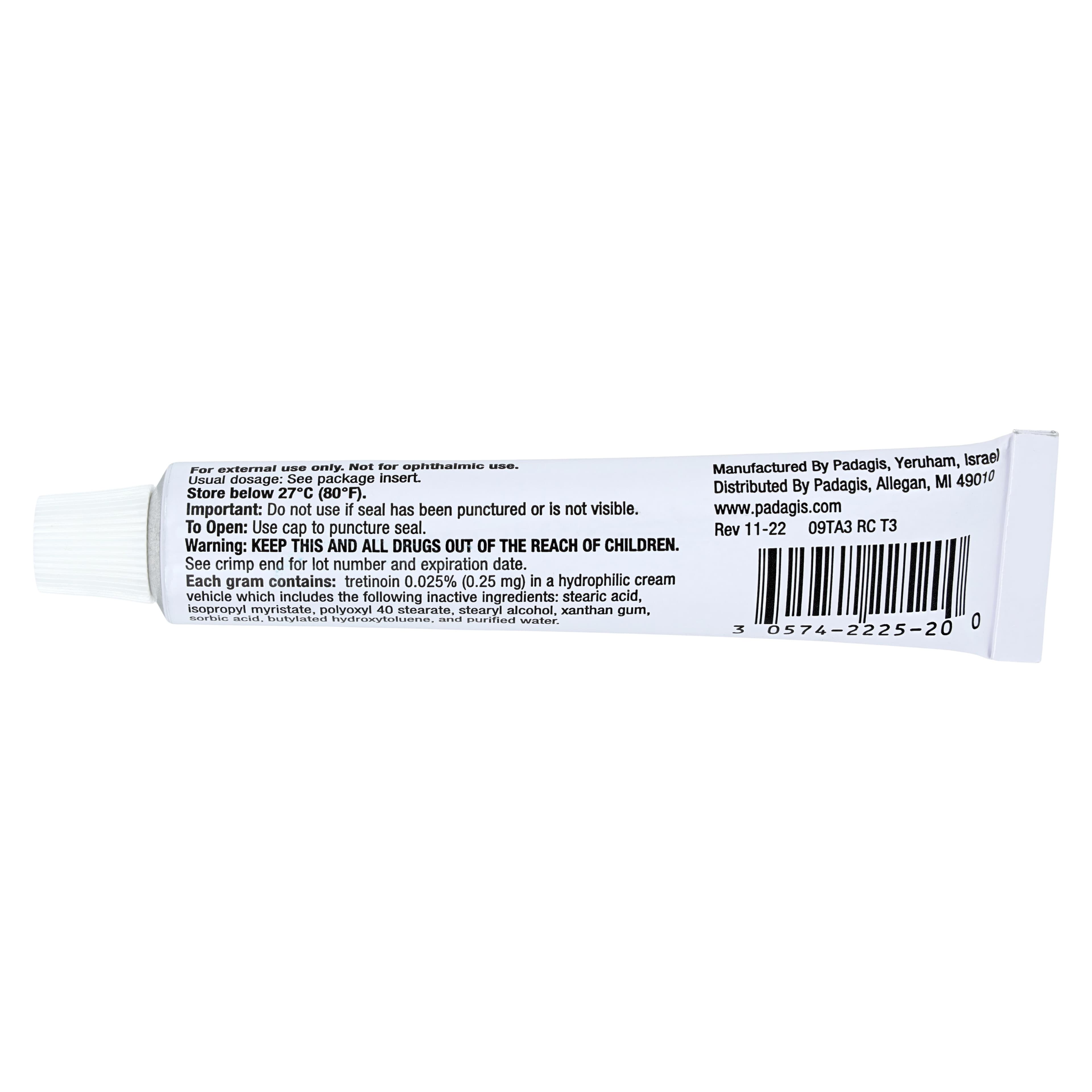 Tretinoin Cream 0.025%, 20g Tube thumbnail 3