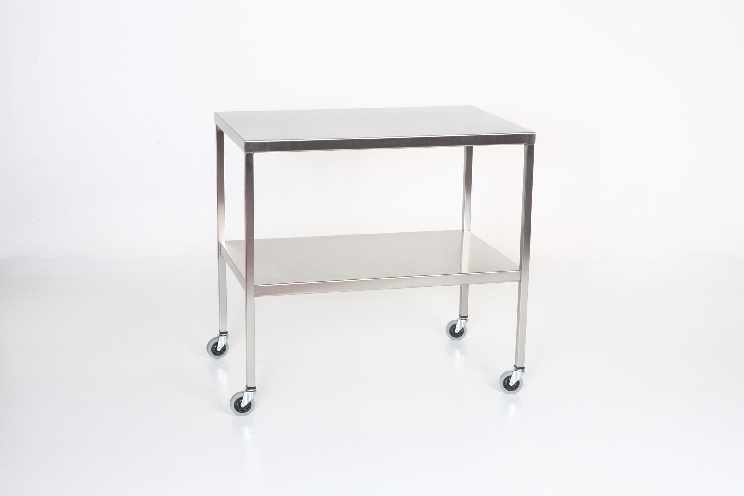 Acral Med Instrument Table, Stainless Steel, 20" x 48" x 34", 440 lb Capacity - Table Instrument/SS 20x48x34" - Image 1