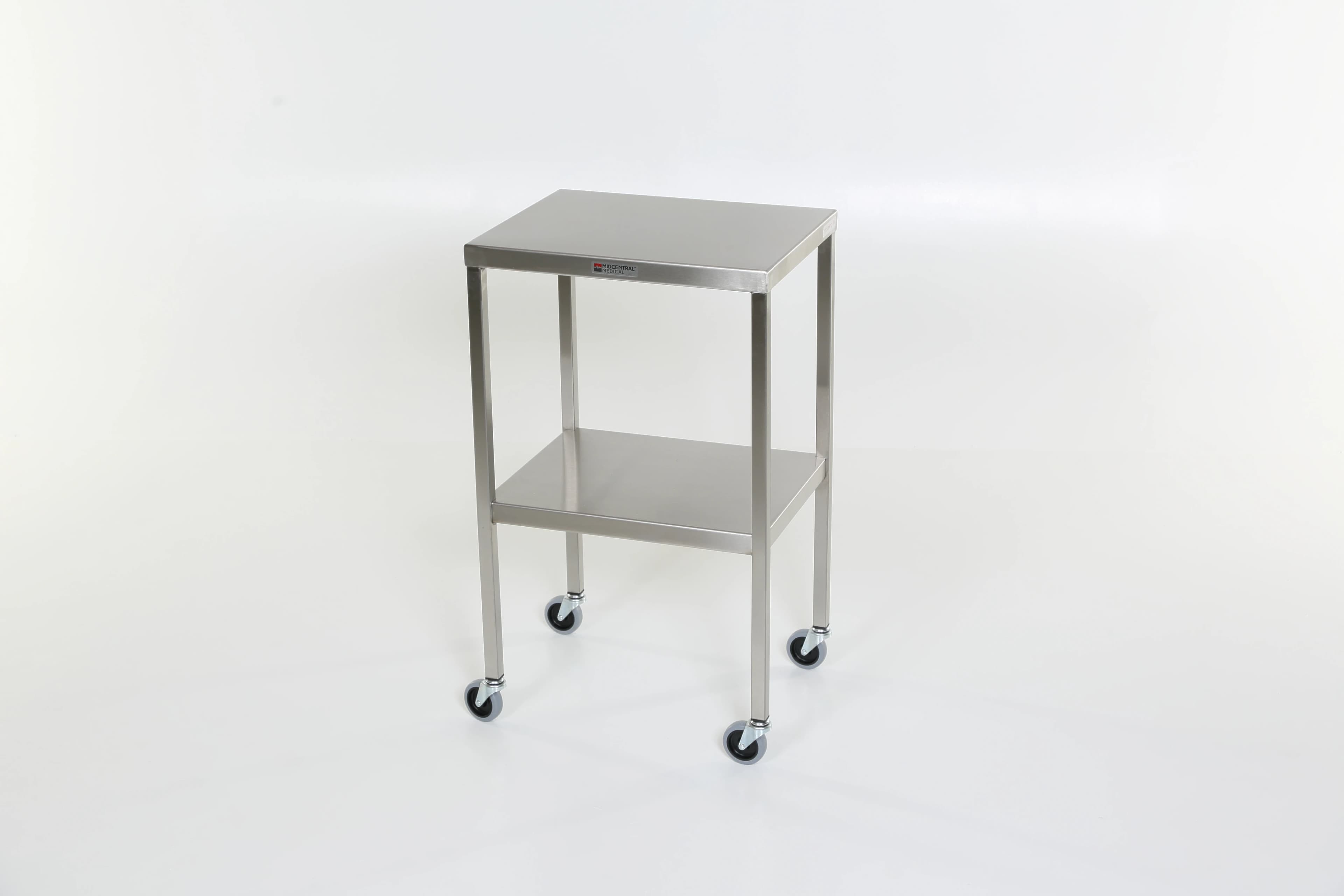 Acral Med Stainless Steel Instrument Table, 20" x 20" x 34", 400 lb Capacity thumbnail 2