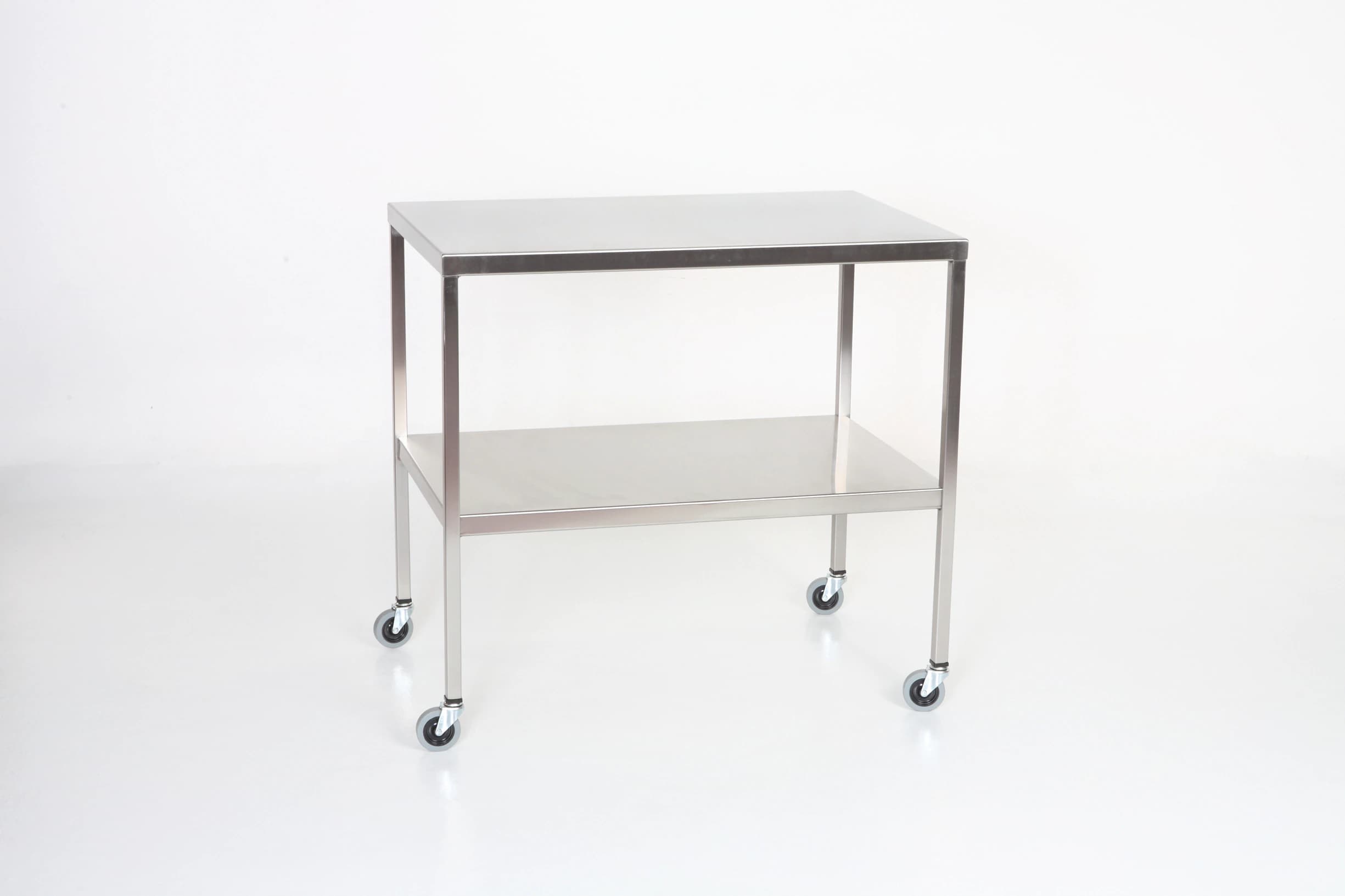 Acral Med Stainless Steel Instrument Table, 24" x 30" x 34", 400 lb Capacity - Table Instrument/SS 24x30x34" - Image 1