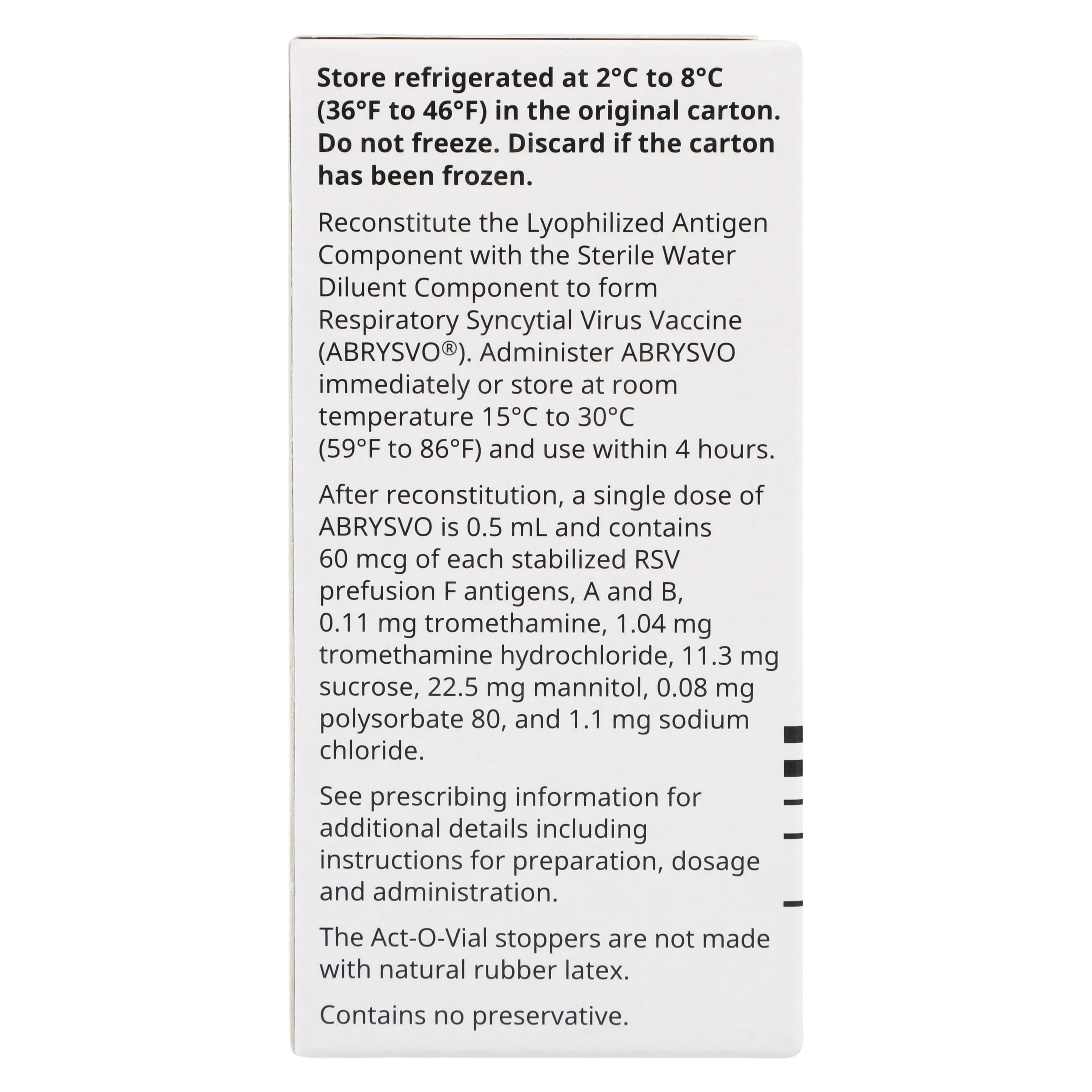 Abrysvo (RSV Vaccine) Act-O-Vial Single-Dose Vial, Each thumbnail 2