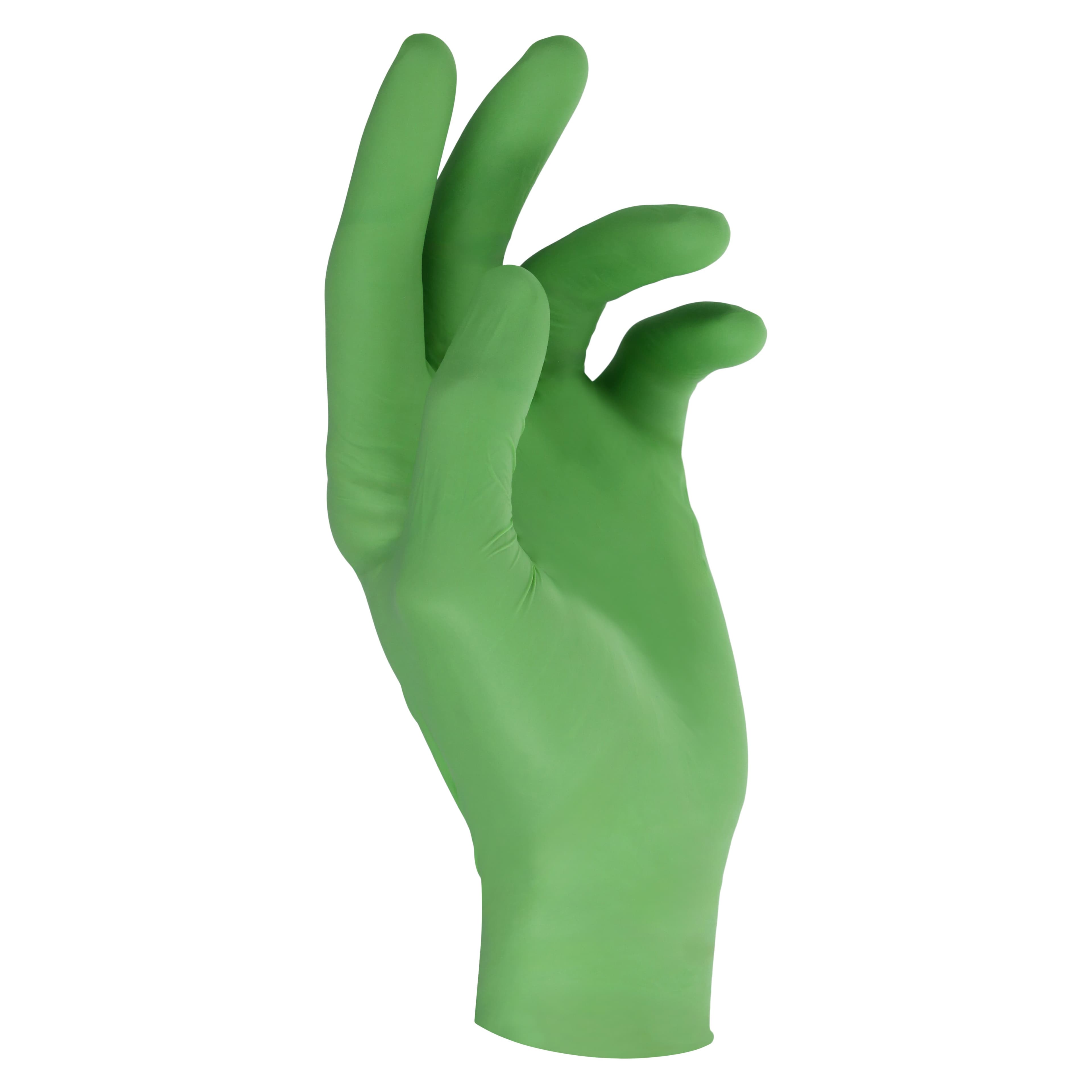Posi-Prene Edge Chloroprene Exam Gloves, X-Small, Light Green, Non-Sterile thumbnail 3