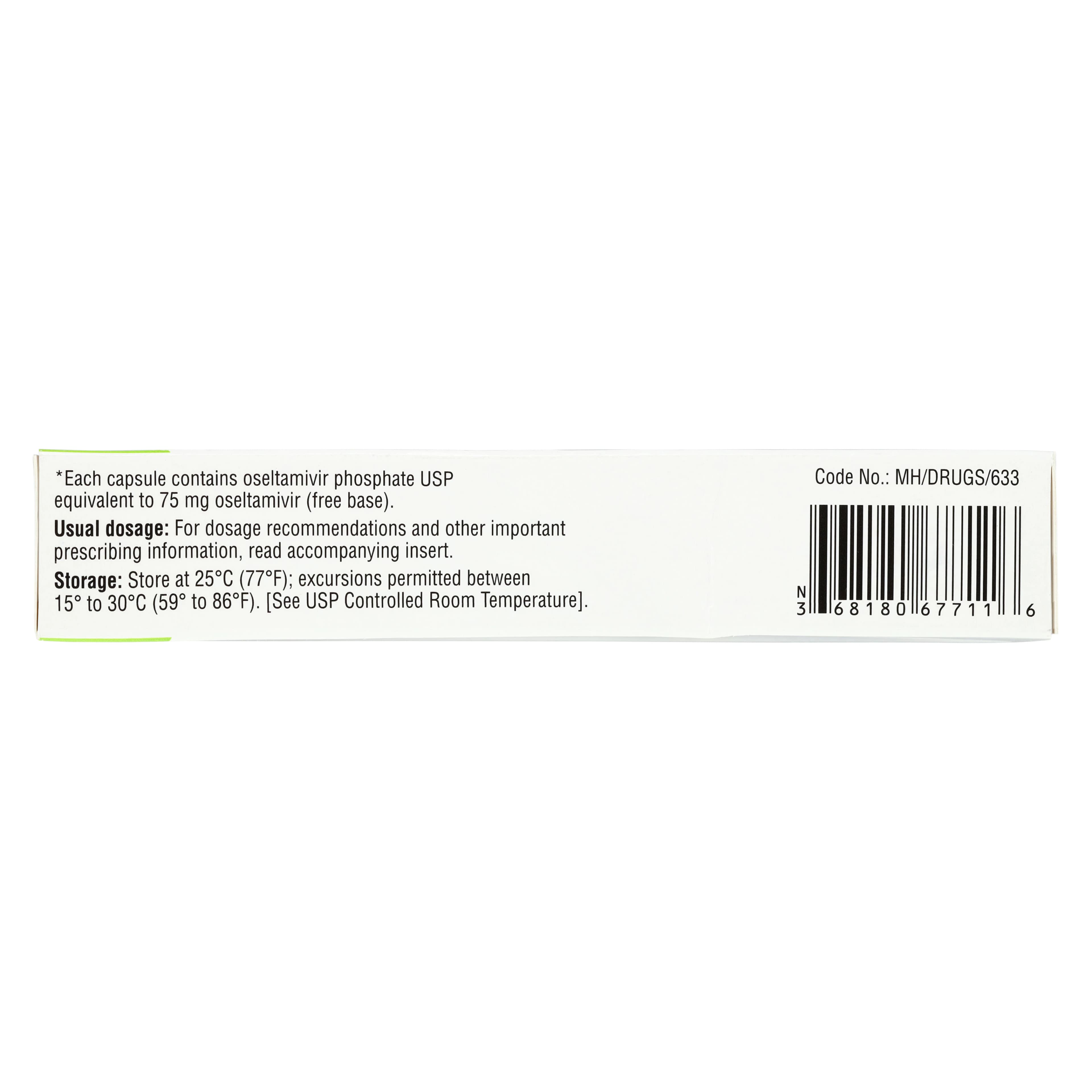 Oseltamivir Phosphate Capsules UD, 75mg, 10/Box, Lupin Pharmaceuticals thumbnail 4