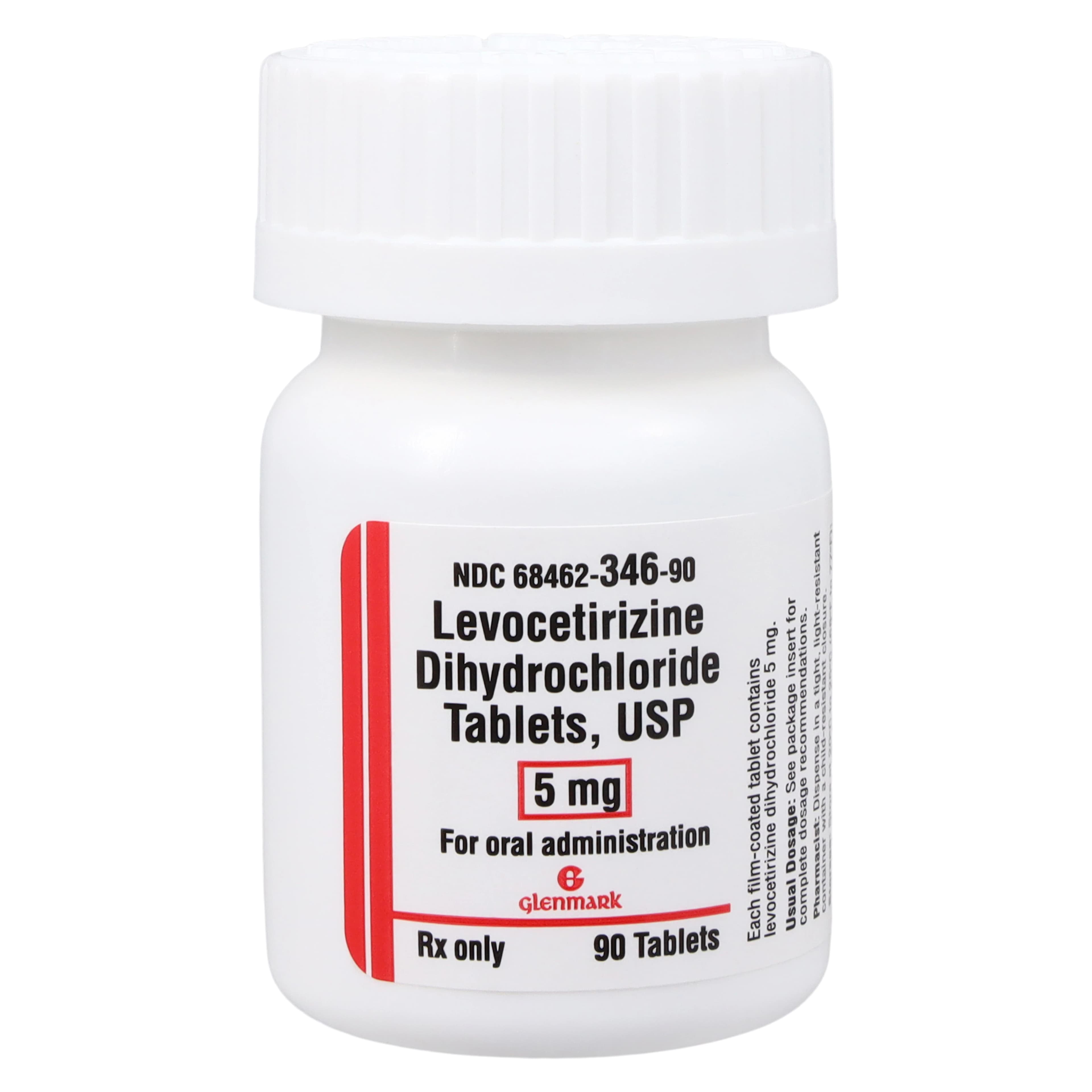 Levocetirizine Tablets 5mg, 90 Count Bottle - Levocetirizine Tablets - Image 1
