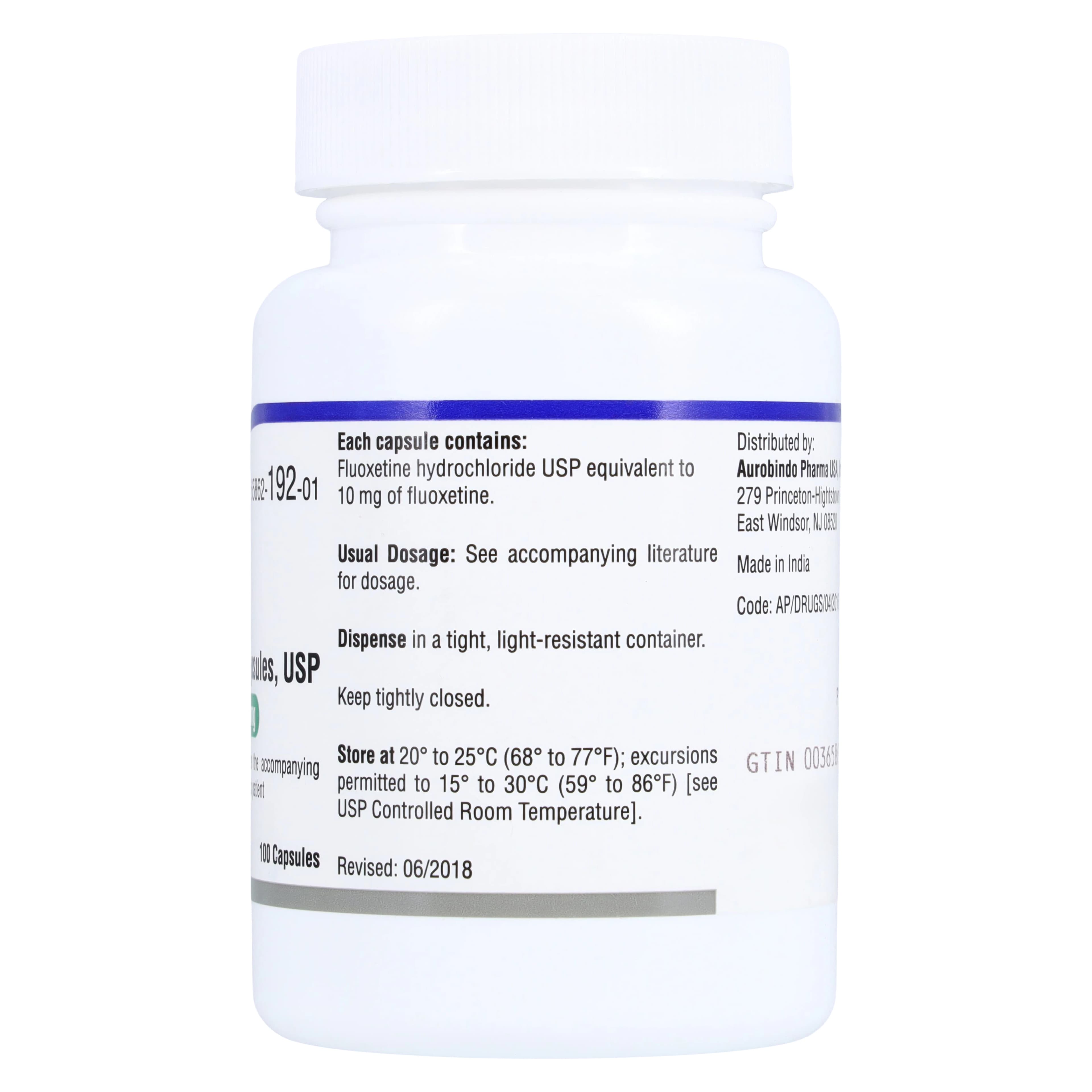 Fluoxetine HCl Capsules, 10mg, 100/Bottle, Lannett thumbnail 2