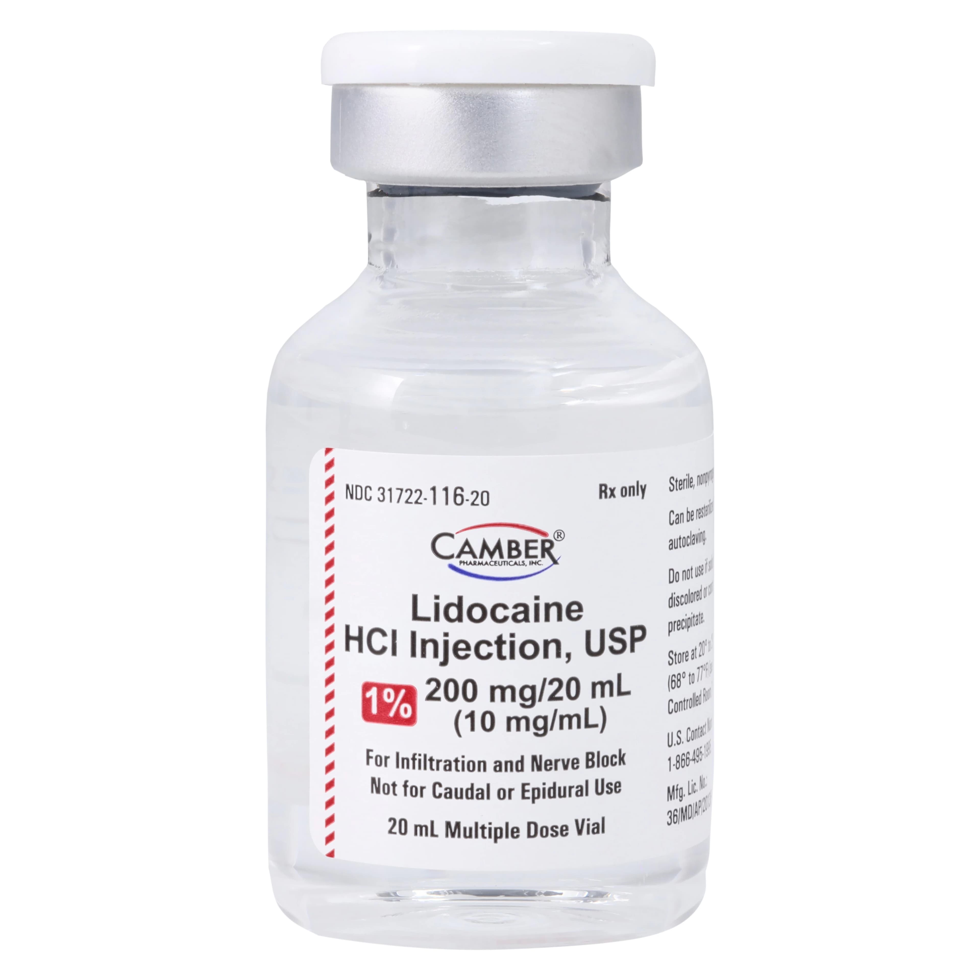 Lidocaine HCl Injection 1% MDV 20mL, 10/Package thumbnail 2
