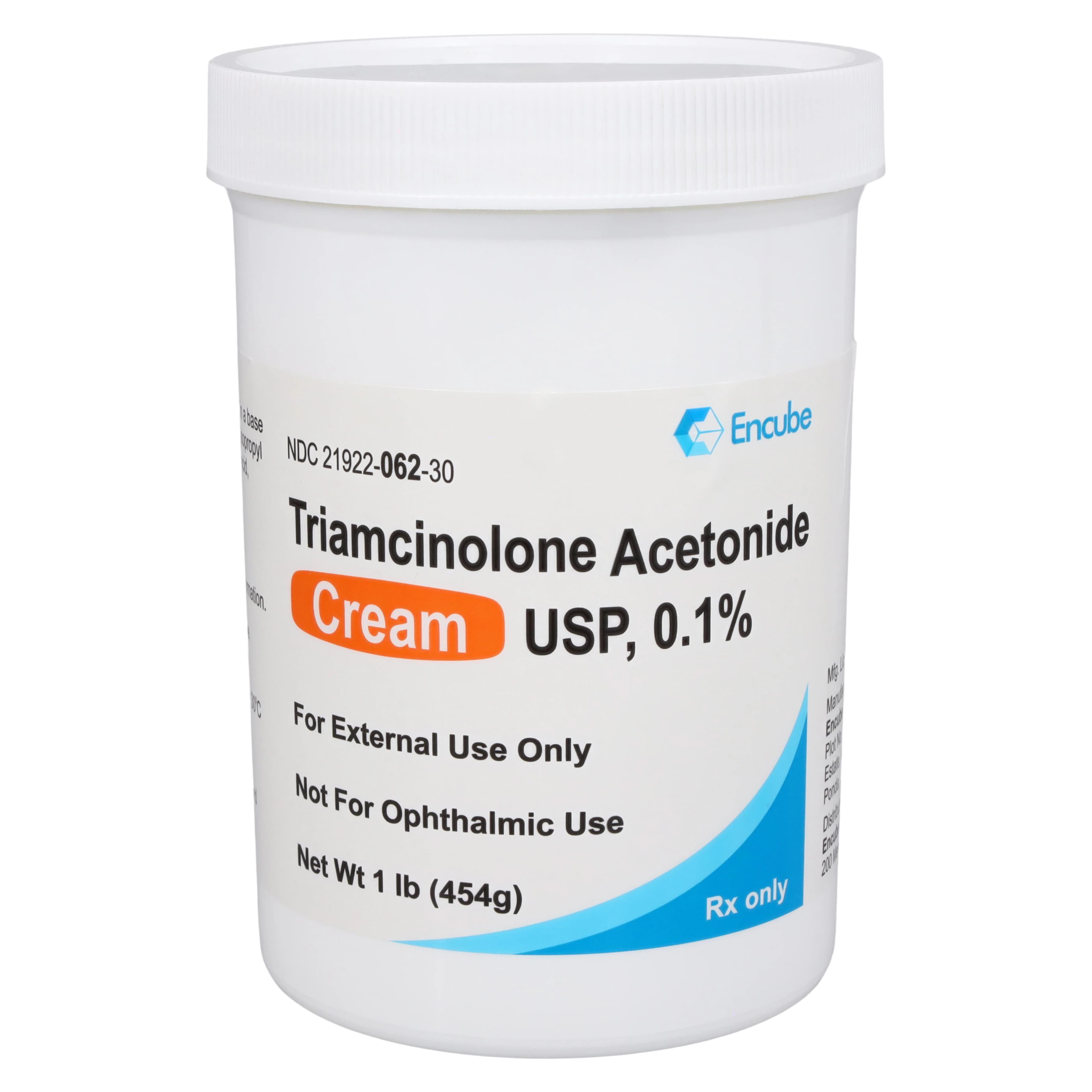 Triamcinolone Acetonide Cream 0.1%, 1 lb Jar - Triamcinolone Acetonide Cream - Image 1