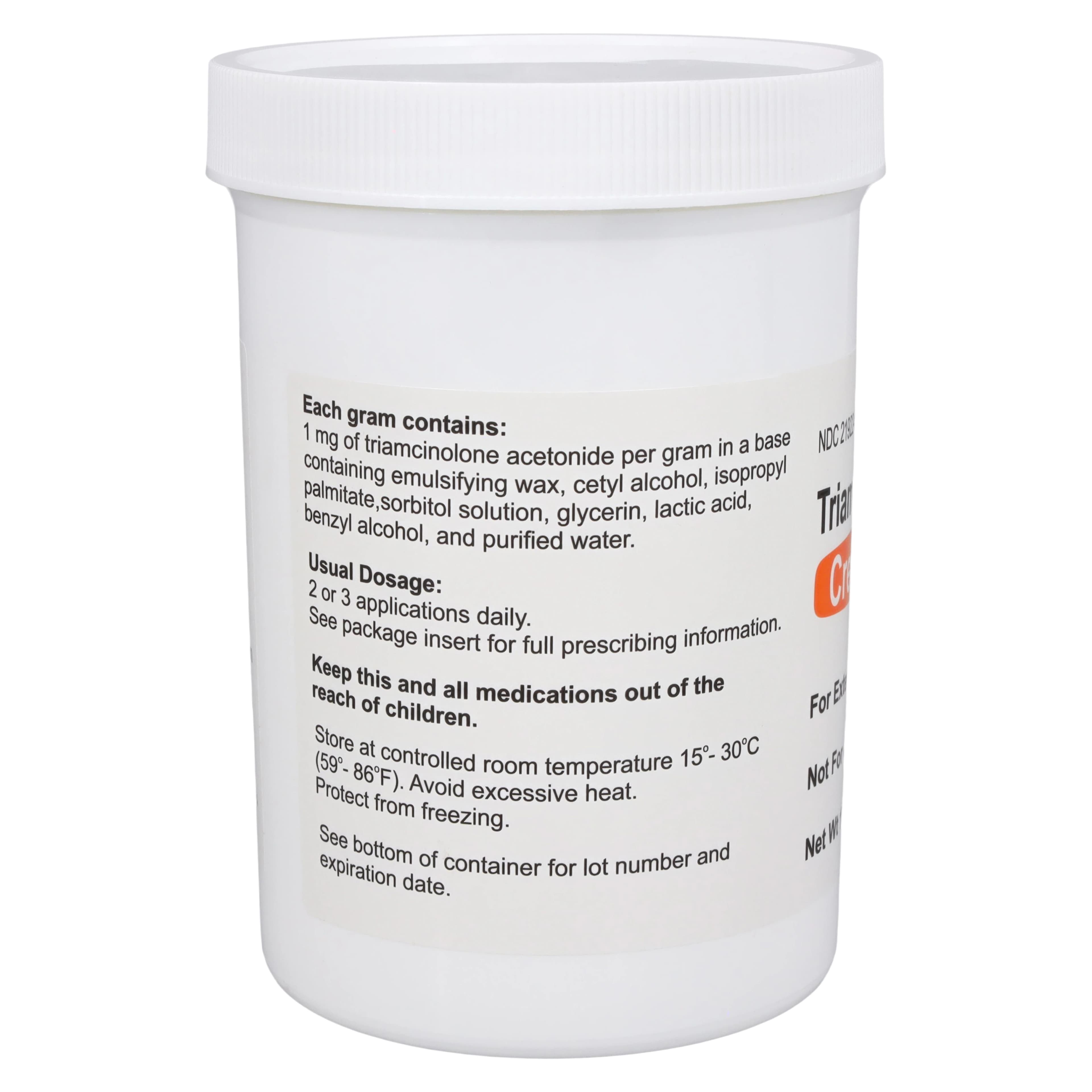 Triamcinolone Acetonide Cream 0.1%, 1 lb Jar thumbnail 2