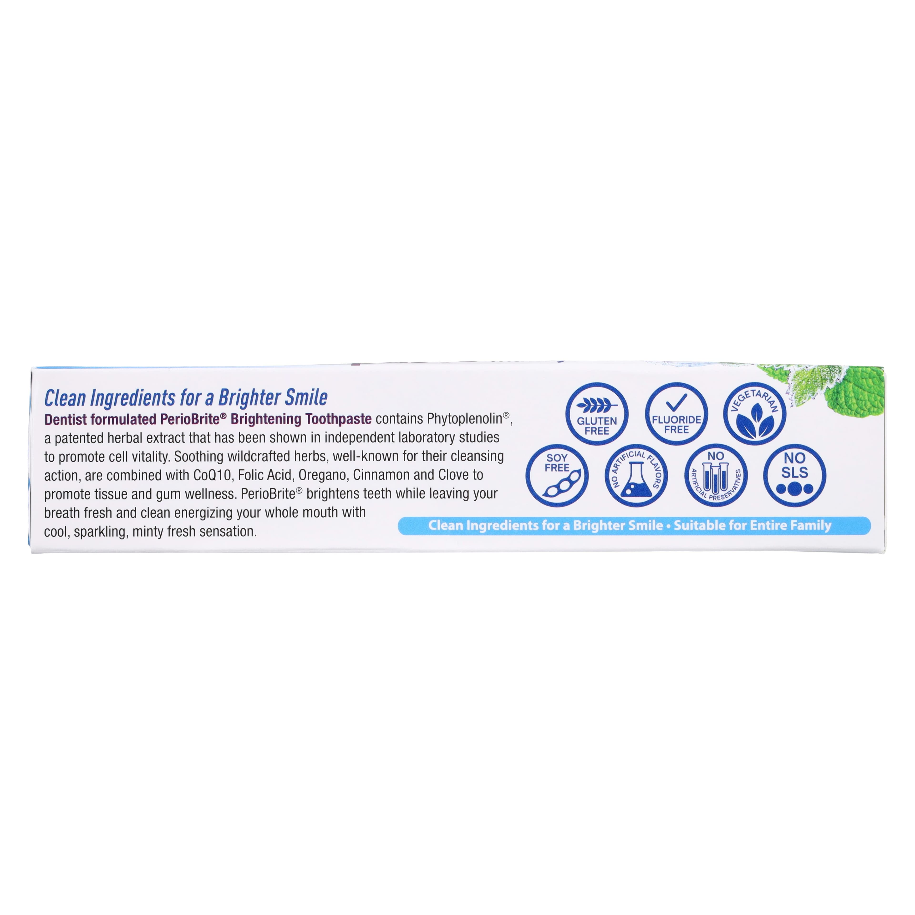 PerioBrite Wintermint Toothpaste, Fluoride Free, Xylitol, 4 oz thumbnail 4