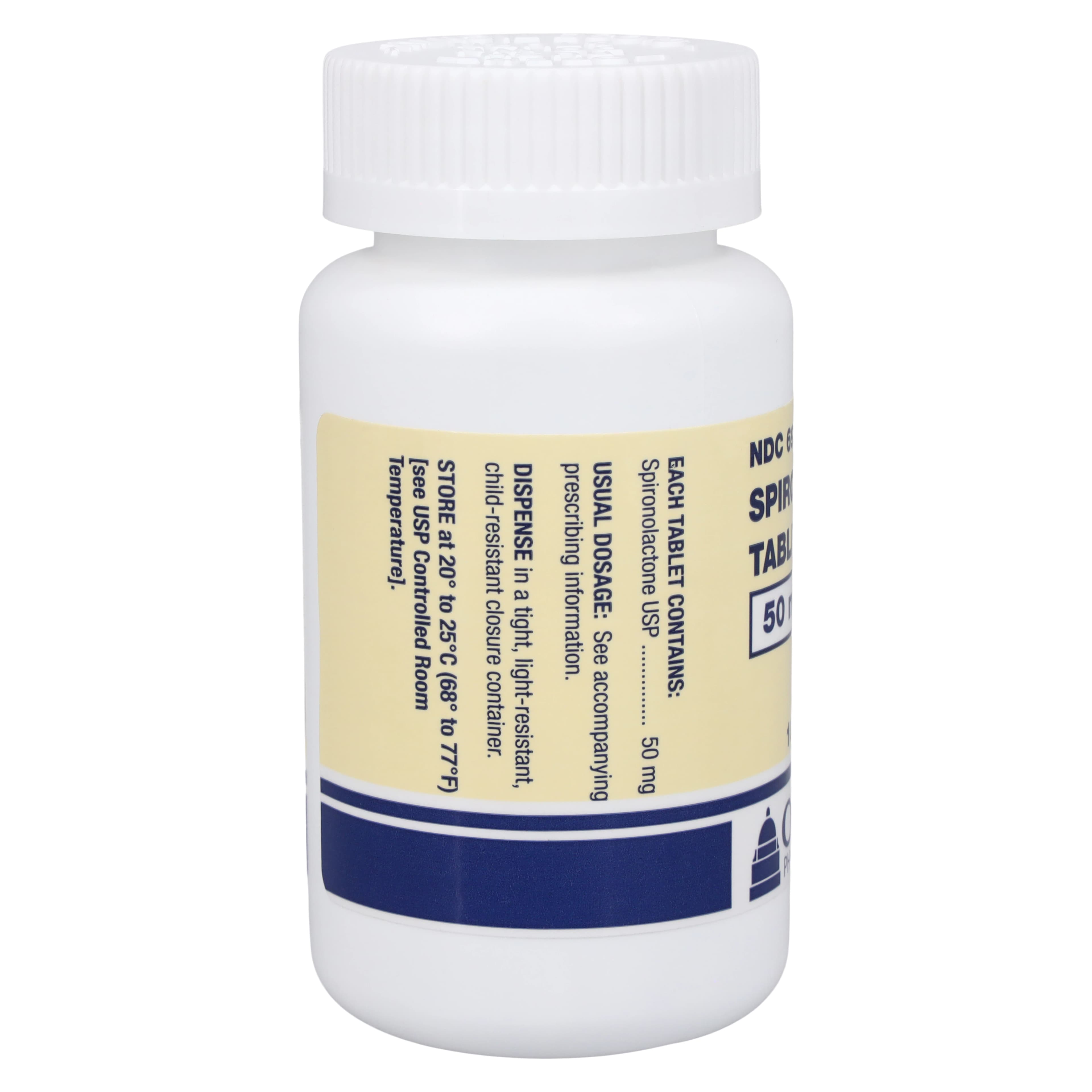Spironolactone Tablets 50mg, 100 Count Bottle (Oxford Pharmaceuticals) thumbnail 2