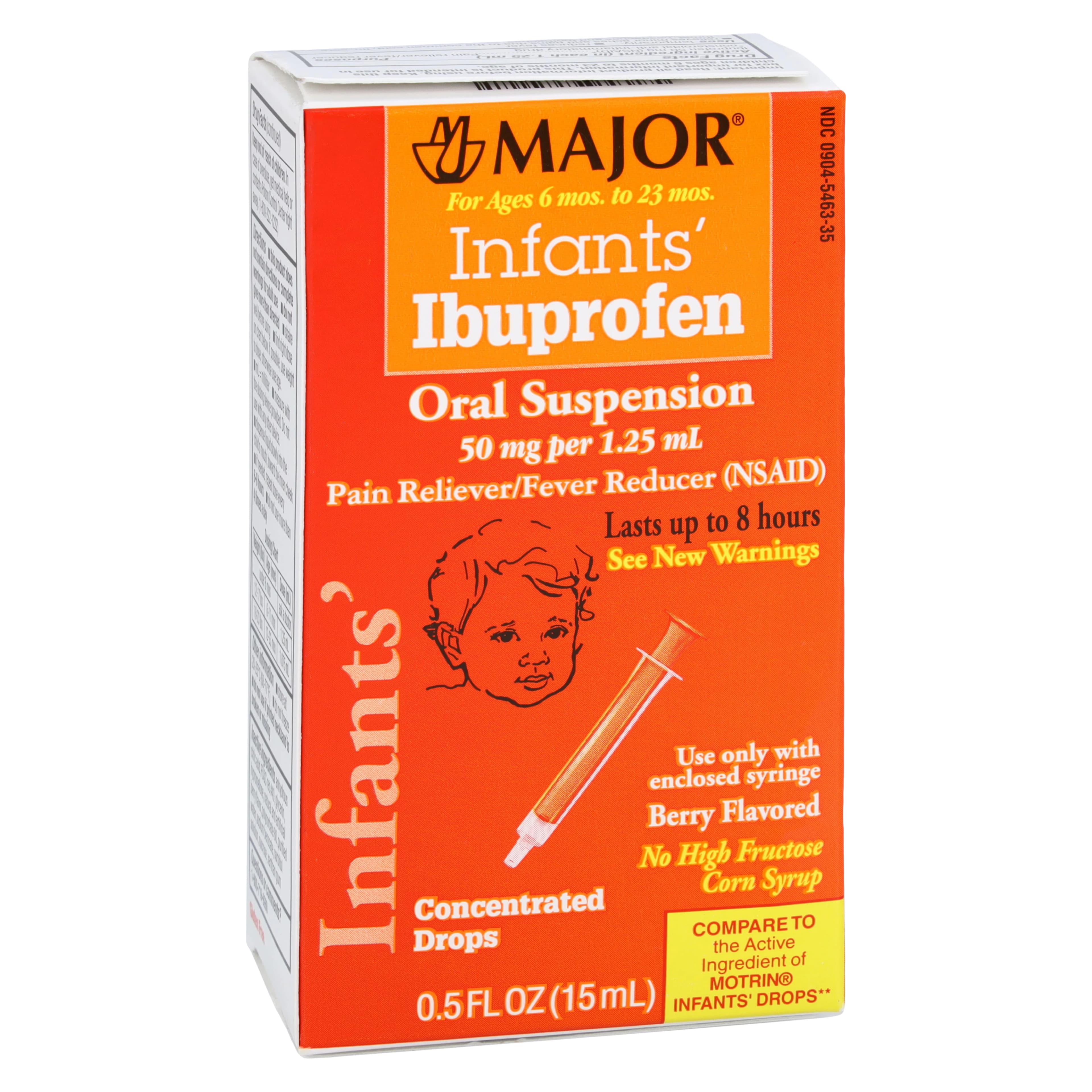 Ibuprofen Infants Oral Drops, 50 mg/1.25 mL, 15 mL Bottle - Ibuprofen Infants Oral Drops - Image 1
