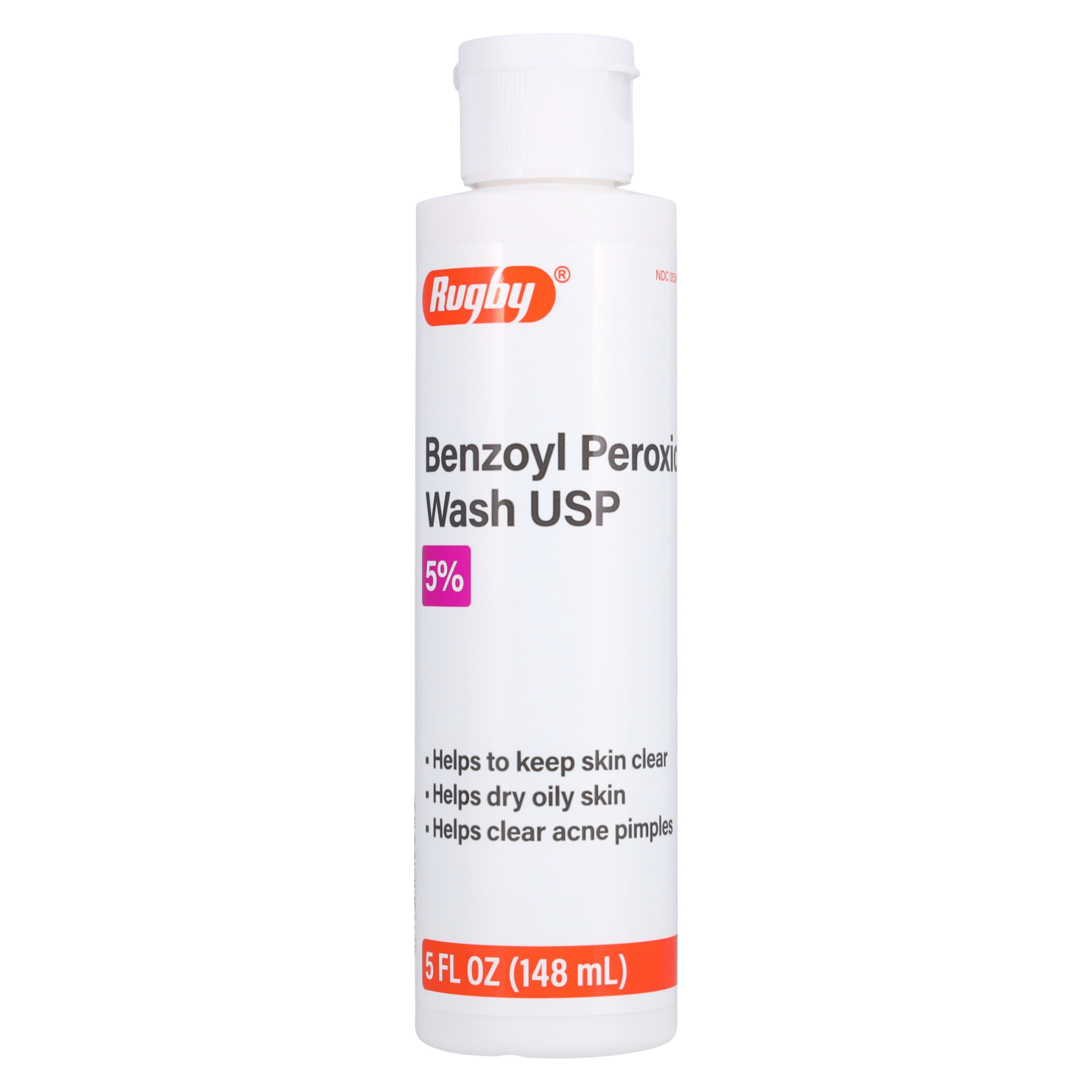 Benzoyl Peroxide Acne Wash 5%, 5 oz Bottle - Benzoyl Peroxide Wash - Image 1