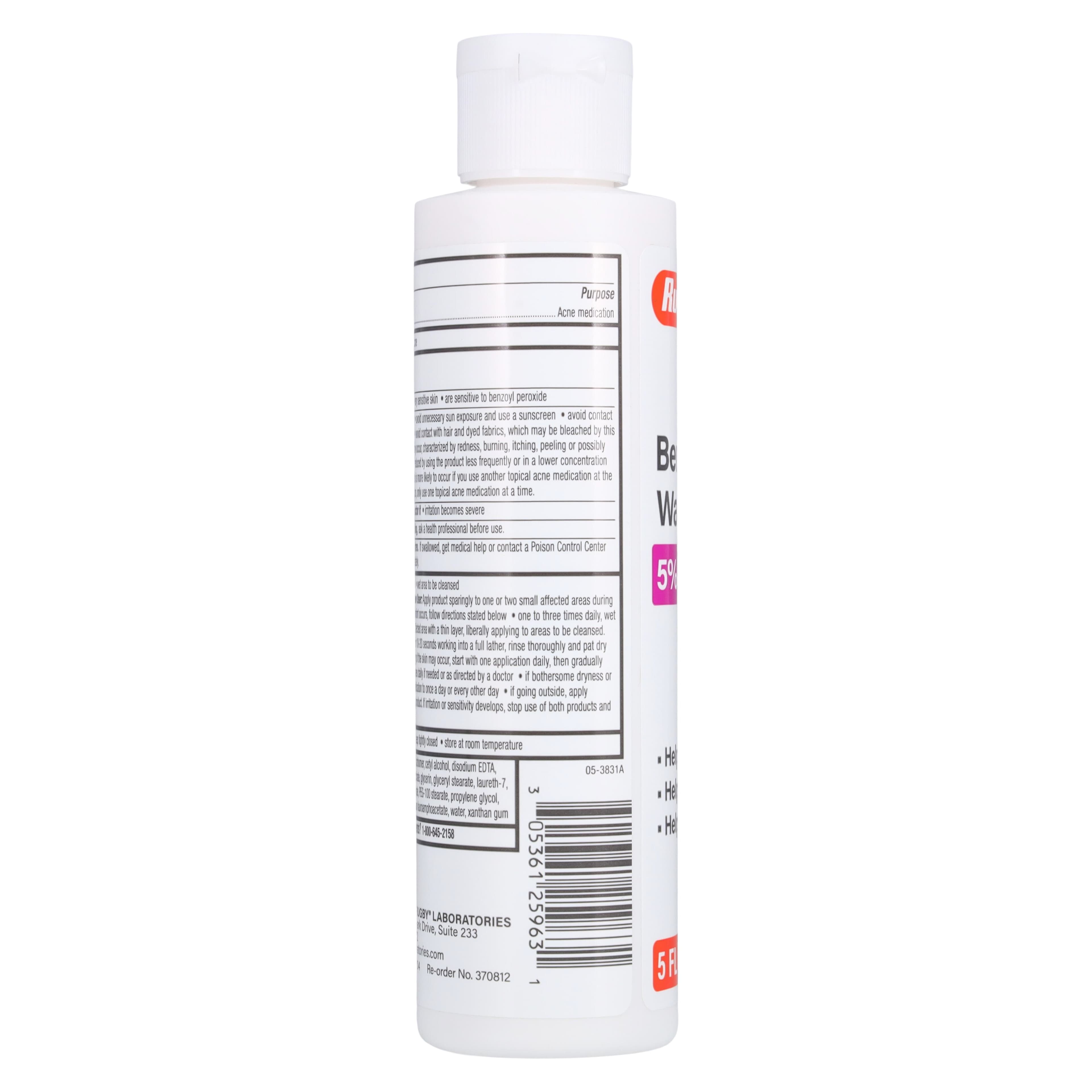Benzoyl Peroxide Acne Wash 5%, 5 oz Bottle thumbnail 3