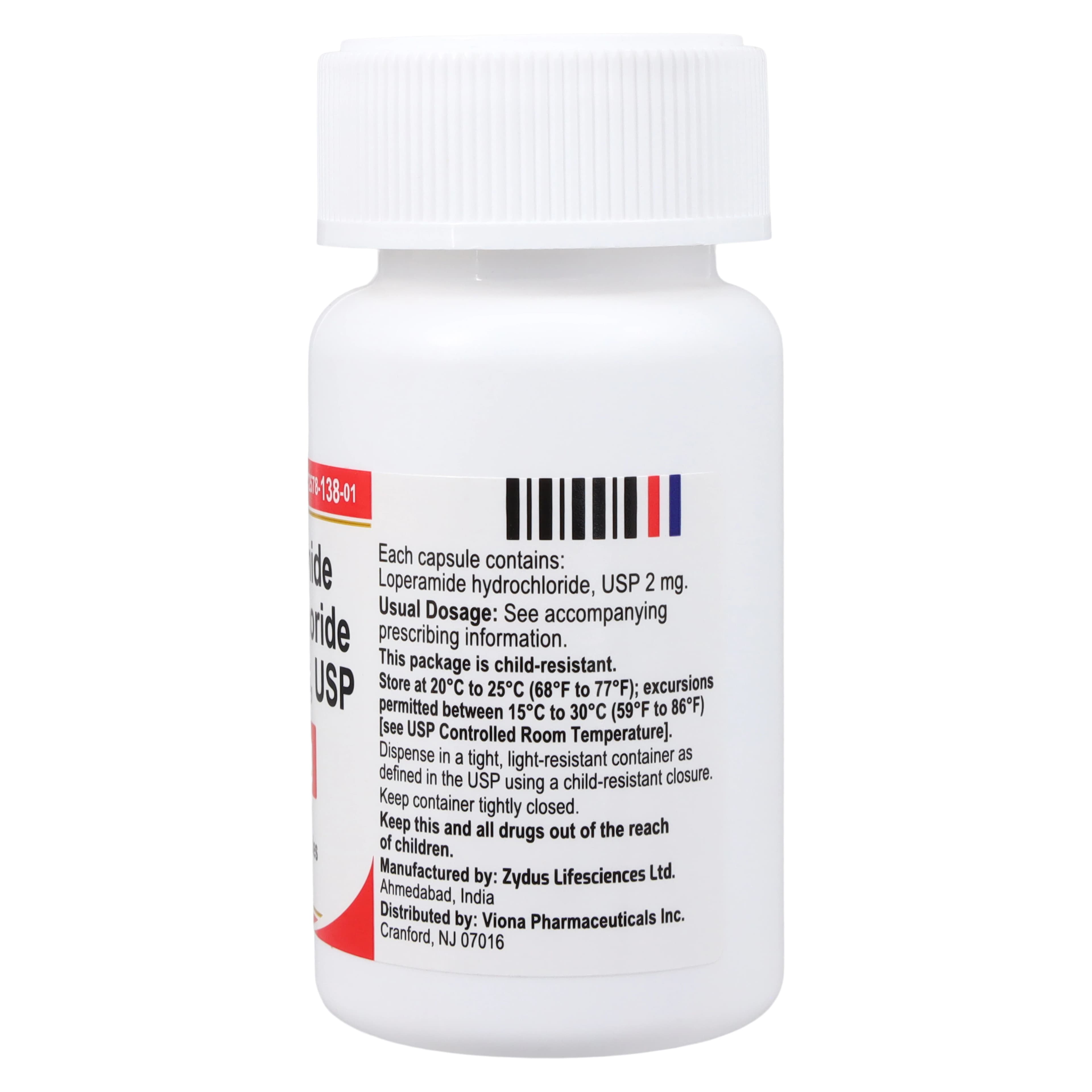 Loperamide HCl Capsules, 2mg, 100/Bottle thumbnail 2