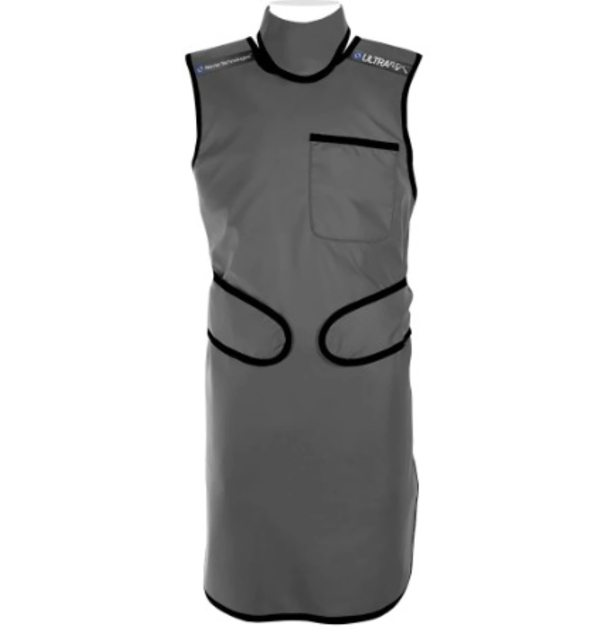Barrier Technologies Ready to Go UltraFlex Lead-Free X-Ray Apron, Charcoal, Unisex, 38x23", 0.5mm Front Protection with Collar, Medium - Apron Frontal Lead-Free - Image 1