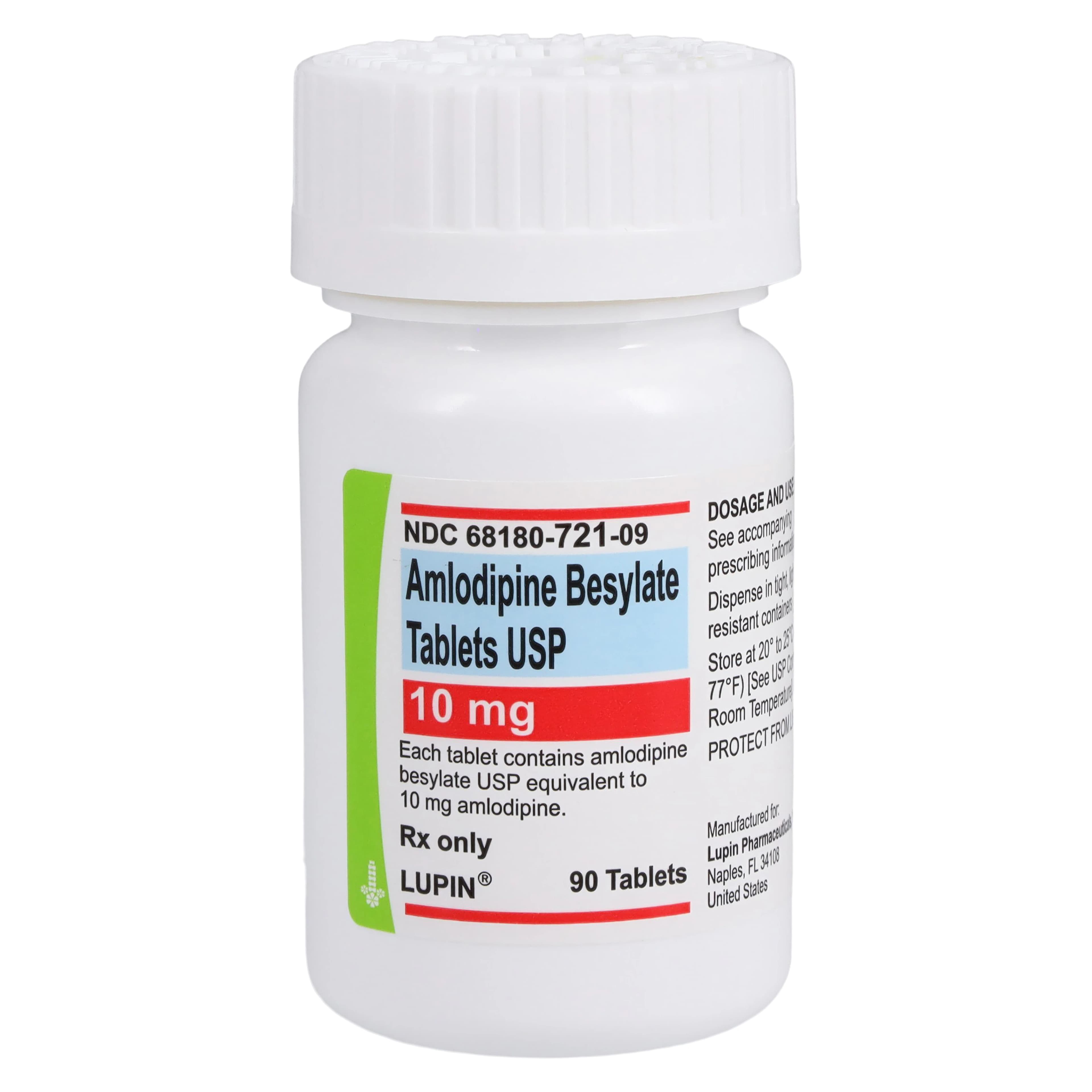 Amlodipine Besylate Tablets 10 mg, 90 Tablets per Bottle - Amlodipine Besylate Tablets - Image 1