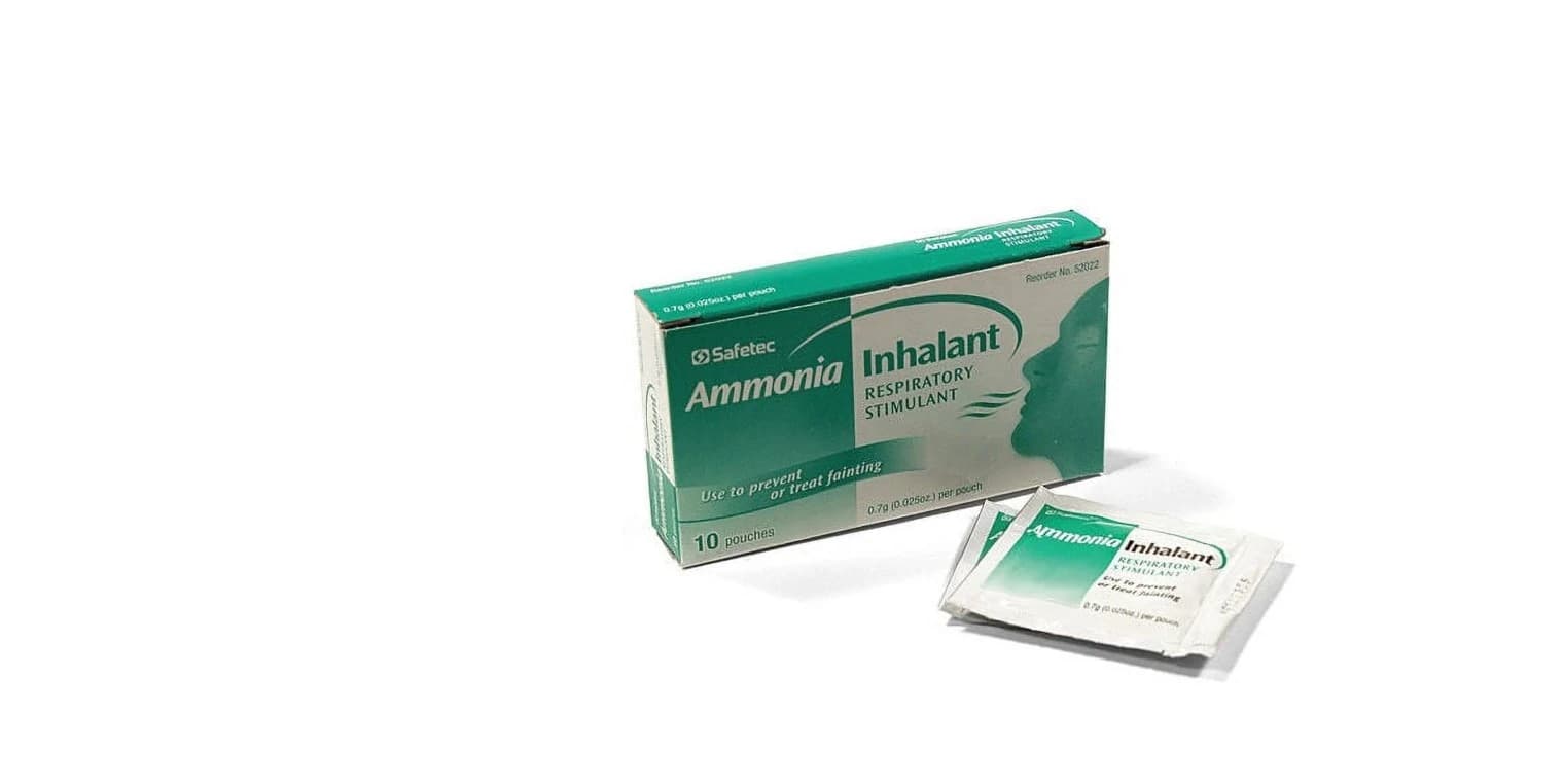 Safe-Tec Ammonia Wipes Inhalant, Single-Use Aromatic Ammonia Inhalant Wipe - Ammonia Wipes Inhalant - Image 1