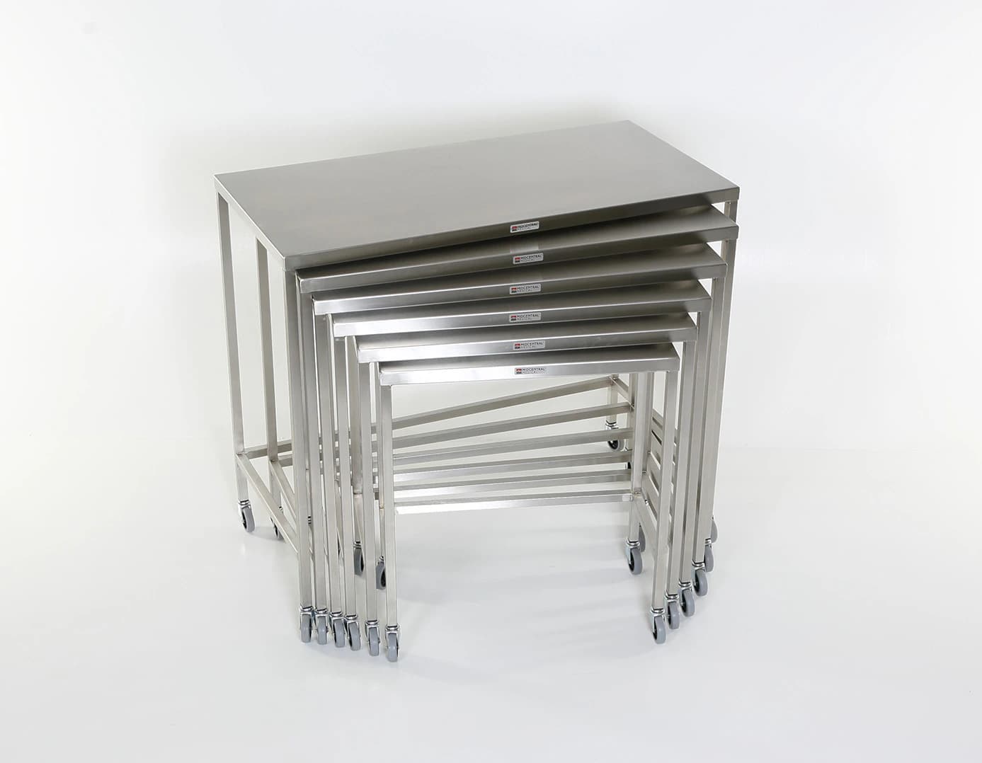 Acral Med Stainless Steel Instrument Table, 14" x 28" x 32" thumbnail 2